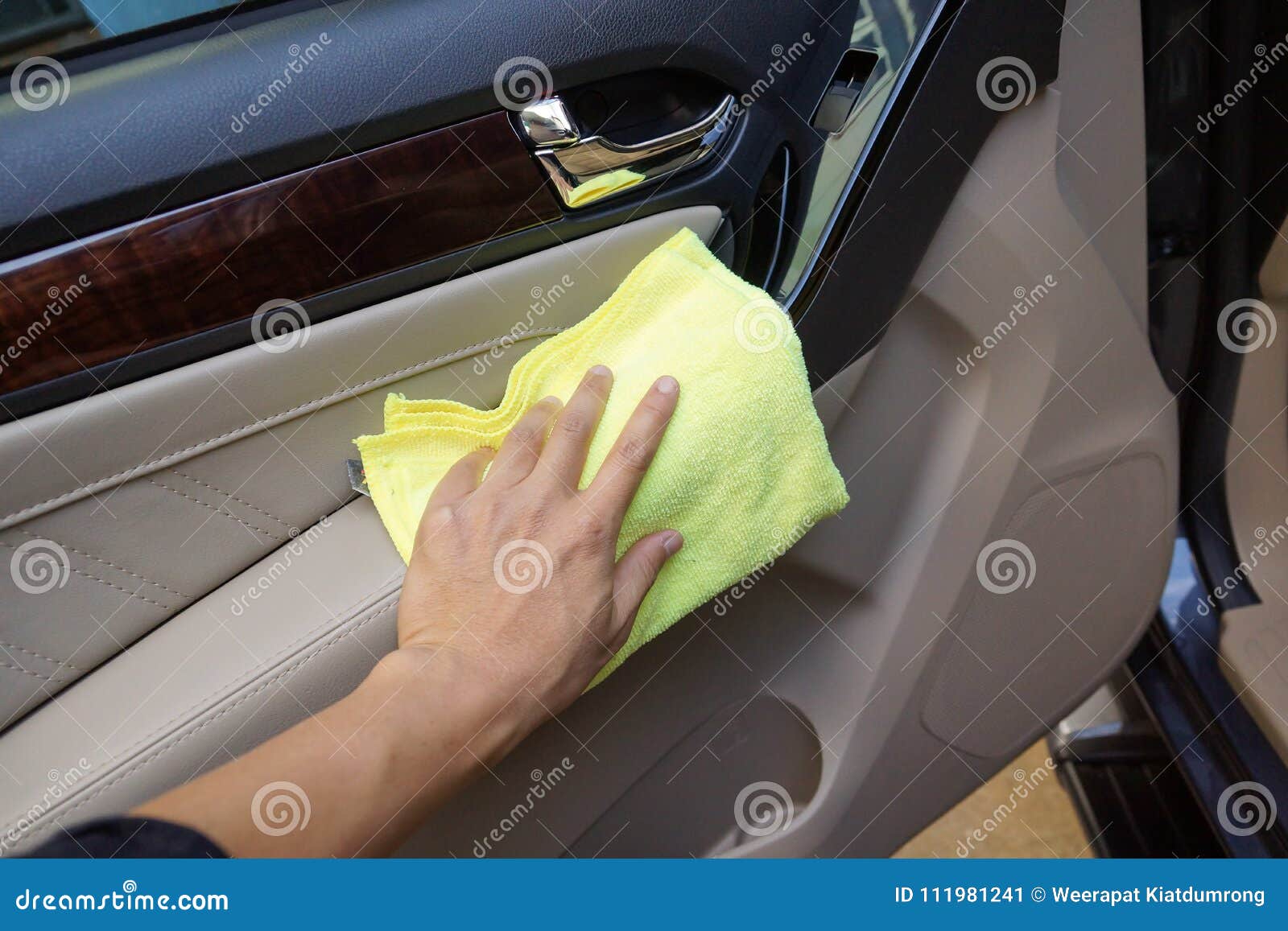 Cleaning inside of a car stock image. Image of clean 111981241