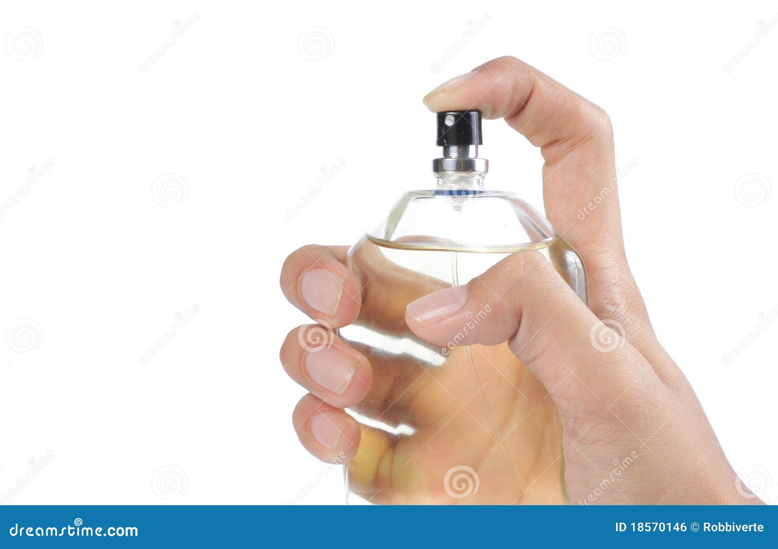 Hand using perfume stock photo. Image of healthy, aromatherapy 18570146