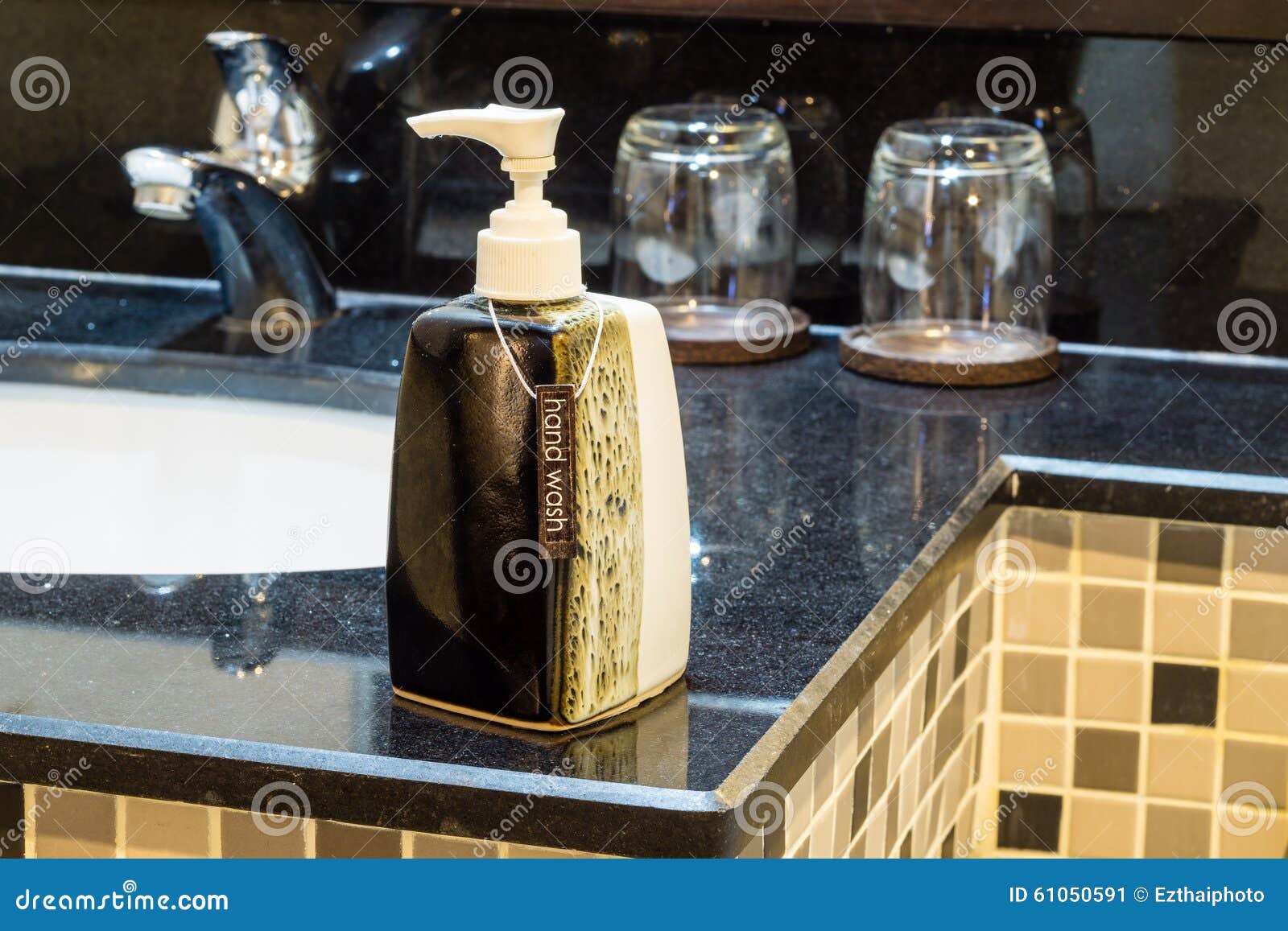 Hand Wash Dispensers in Bath Room Stock Image Image of bathroom