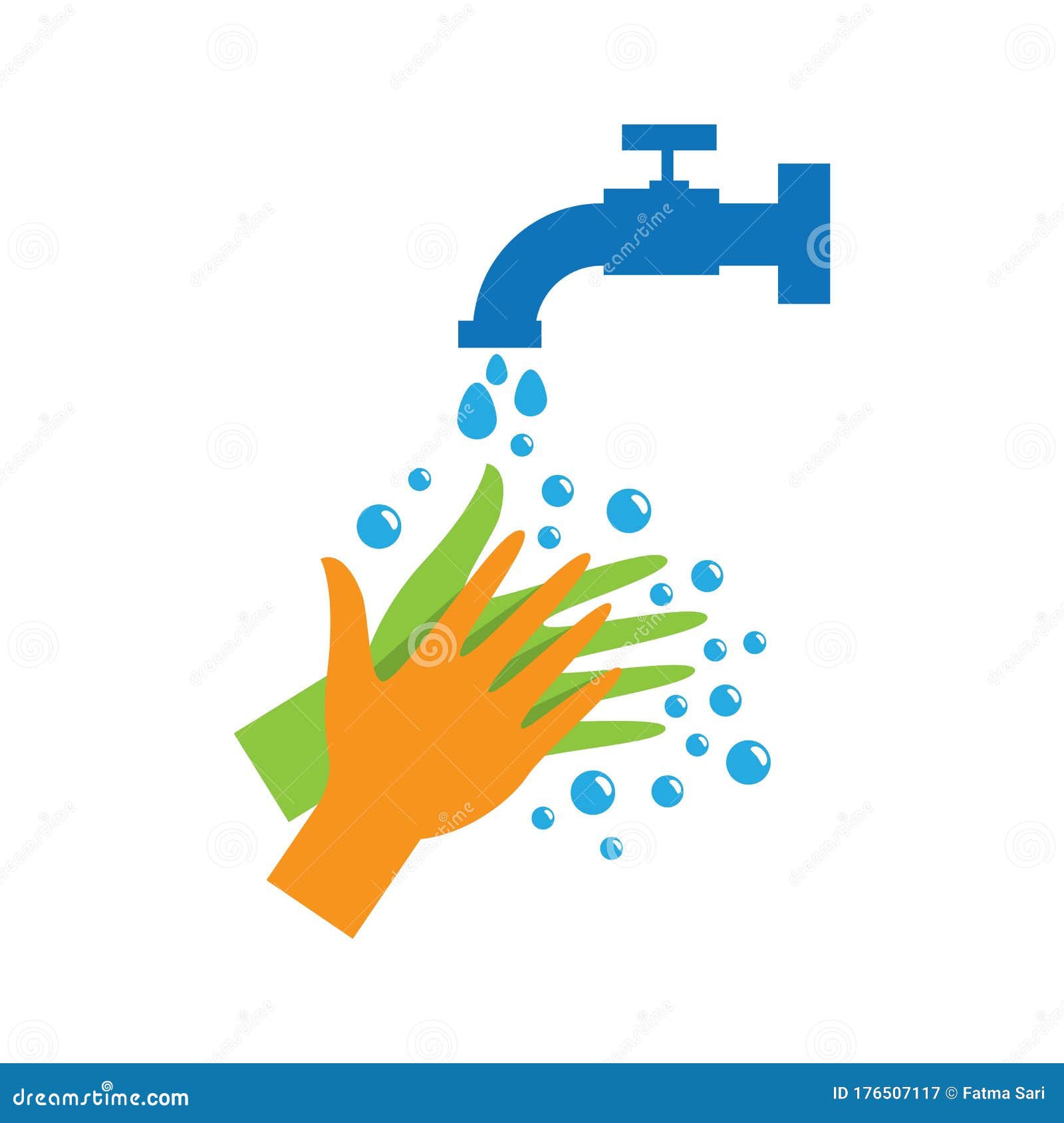 Hand wash logo template stock vector. Illustration of prevention