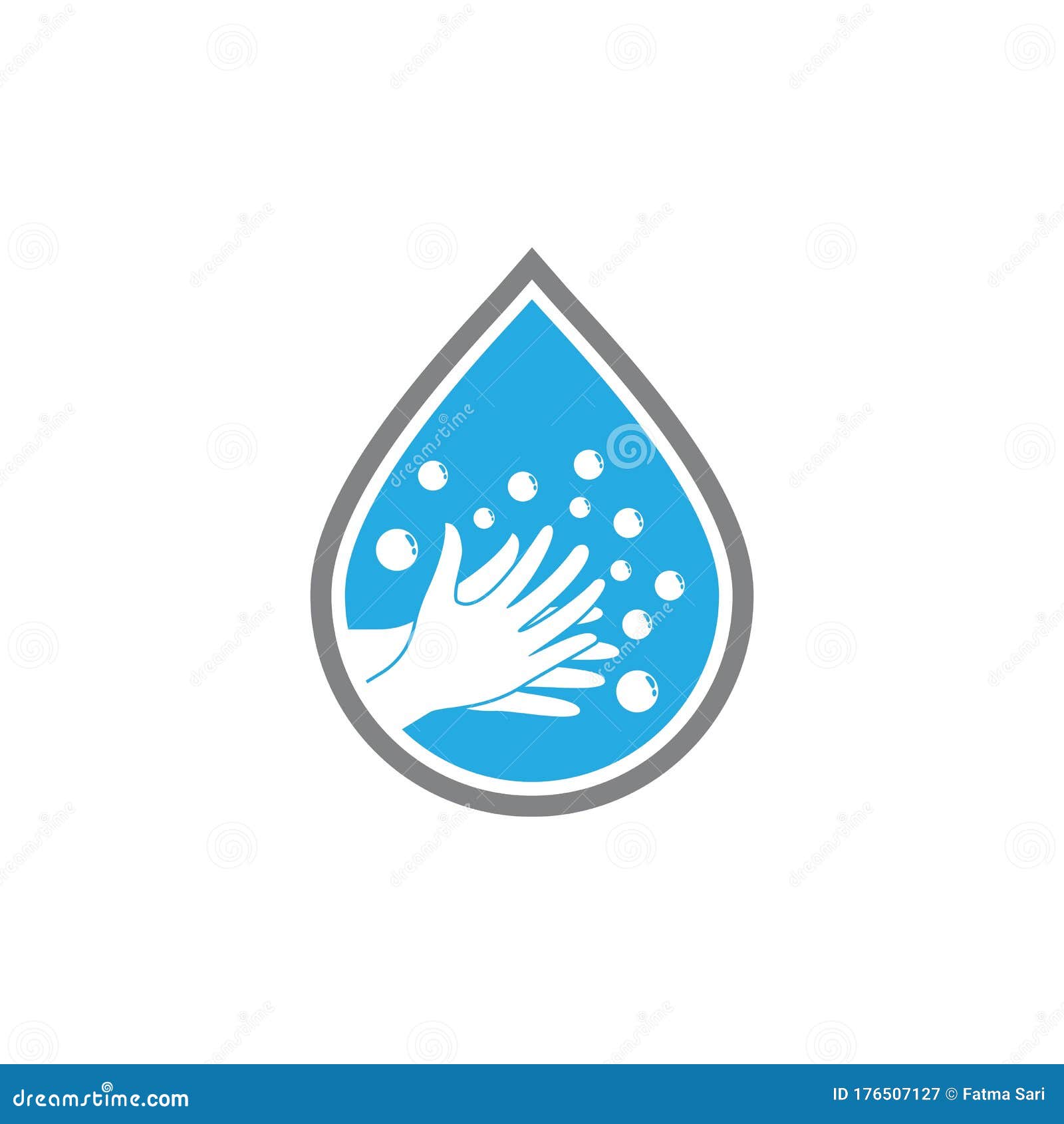 Hand wash logo template stock vector. Illustration of medical 176507127