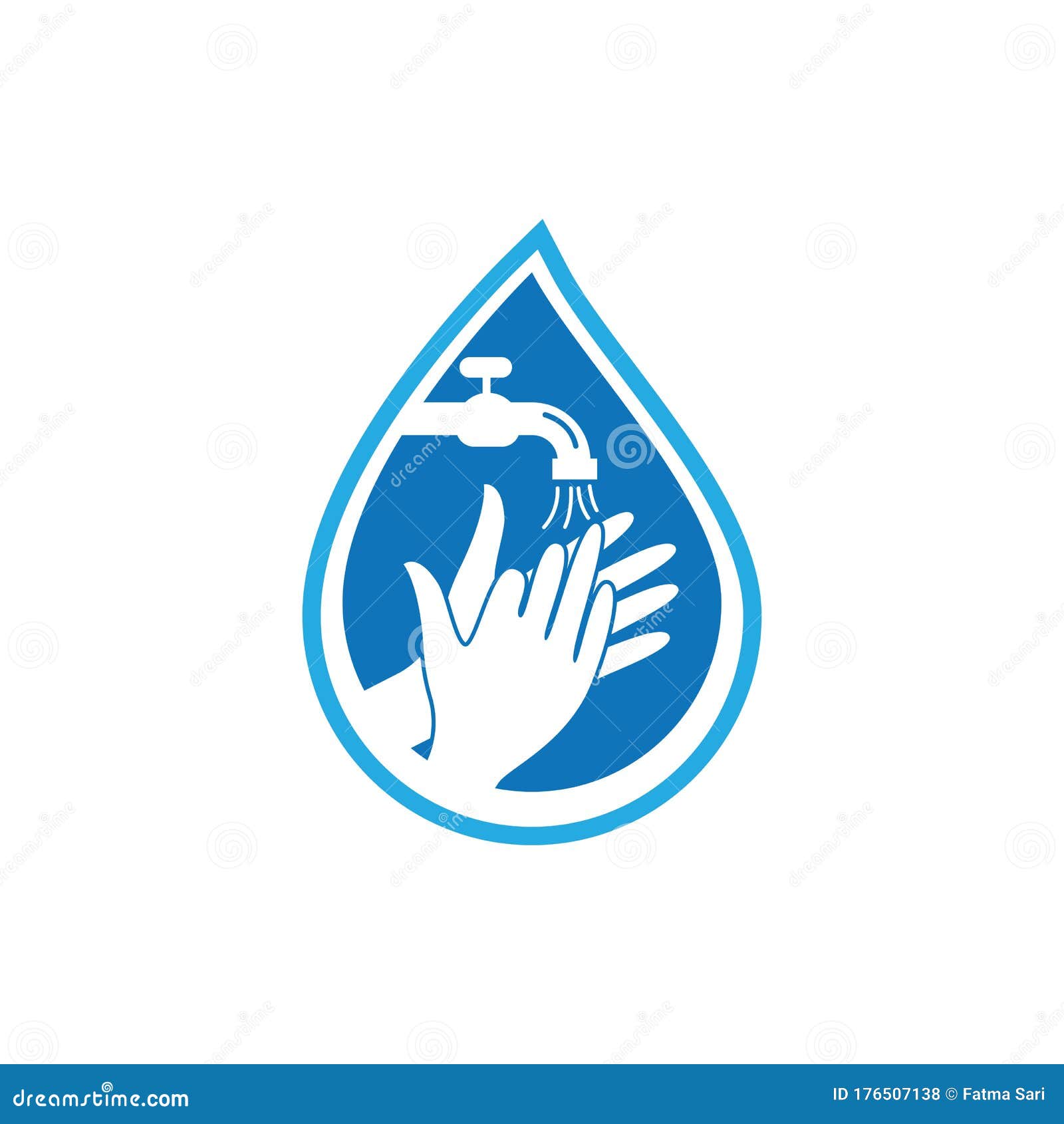 Hand wash logo template stock vector. Illustration of restroom 176507138