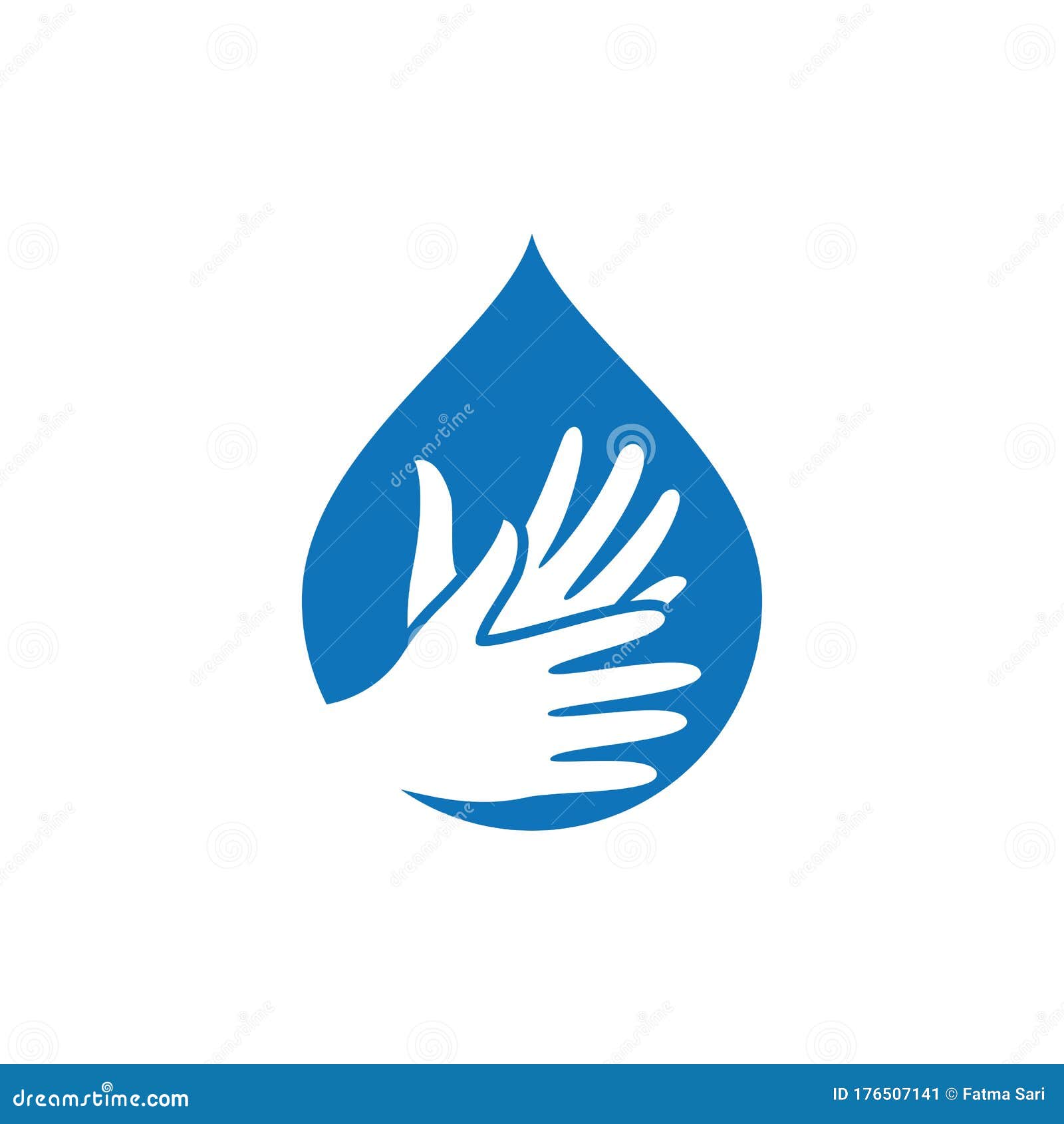 Hand wash logo template stock vector. Illustration of wash 176507141