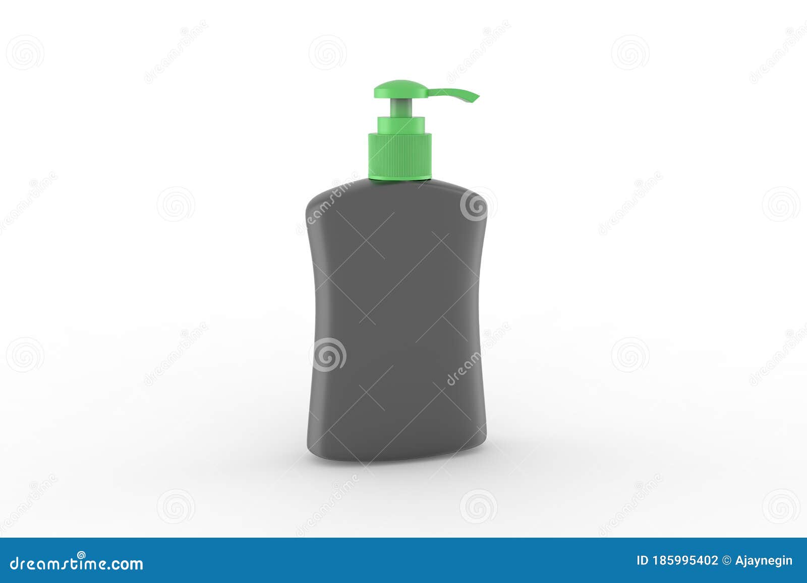 Hand Wash Realistic Plastic Bottle Stock Illustration