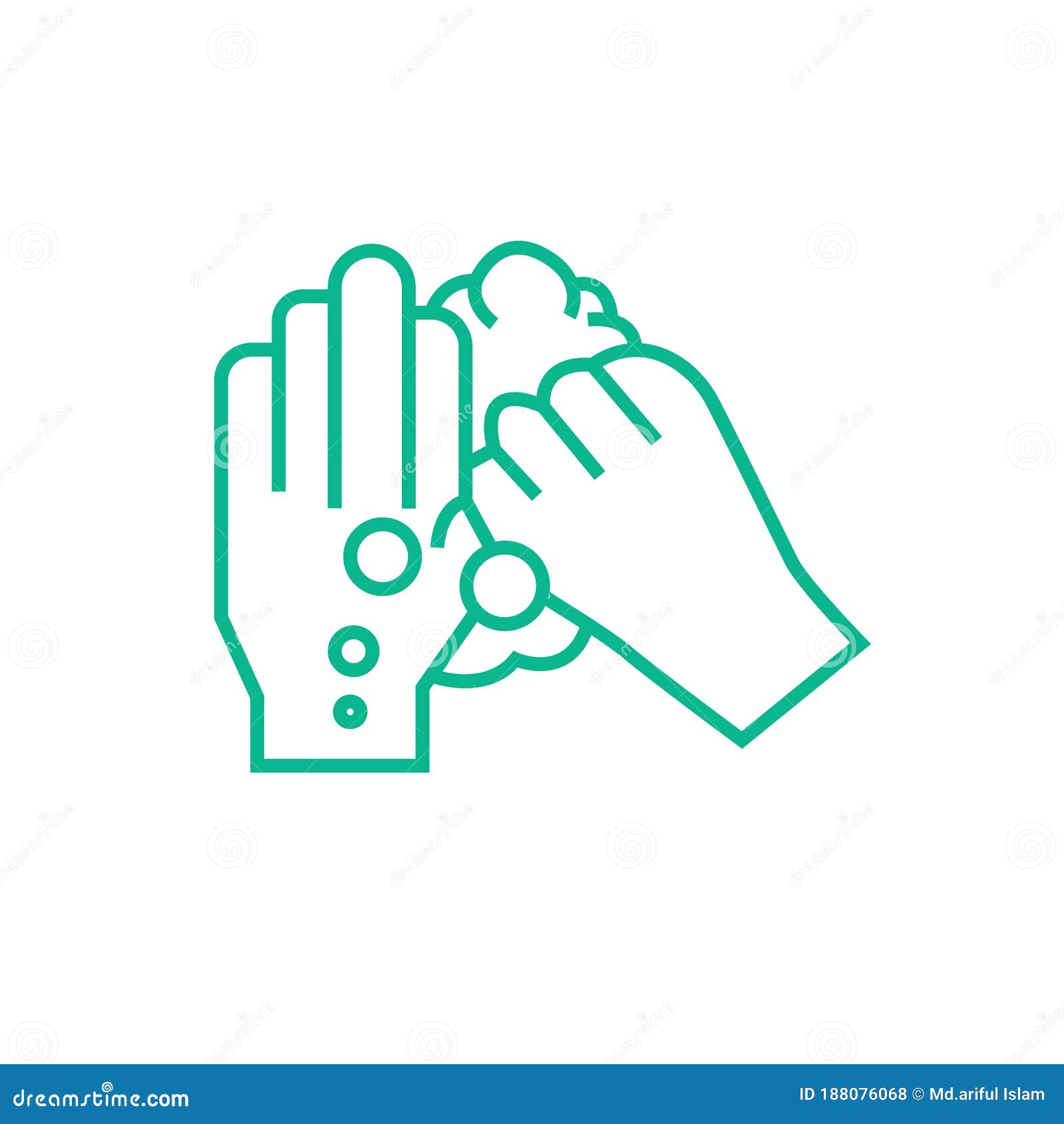 hand washing in various type corona virus covid-19 virus color icons  man heart