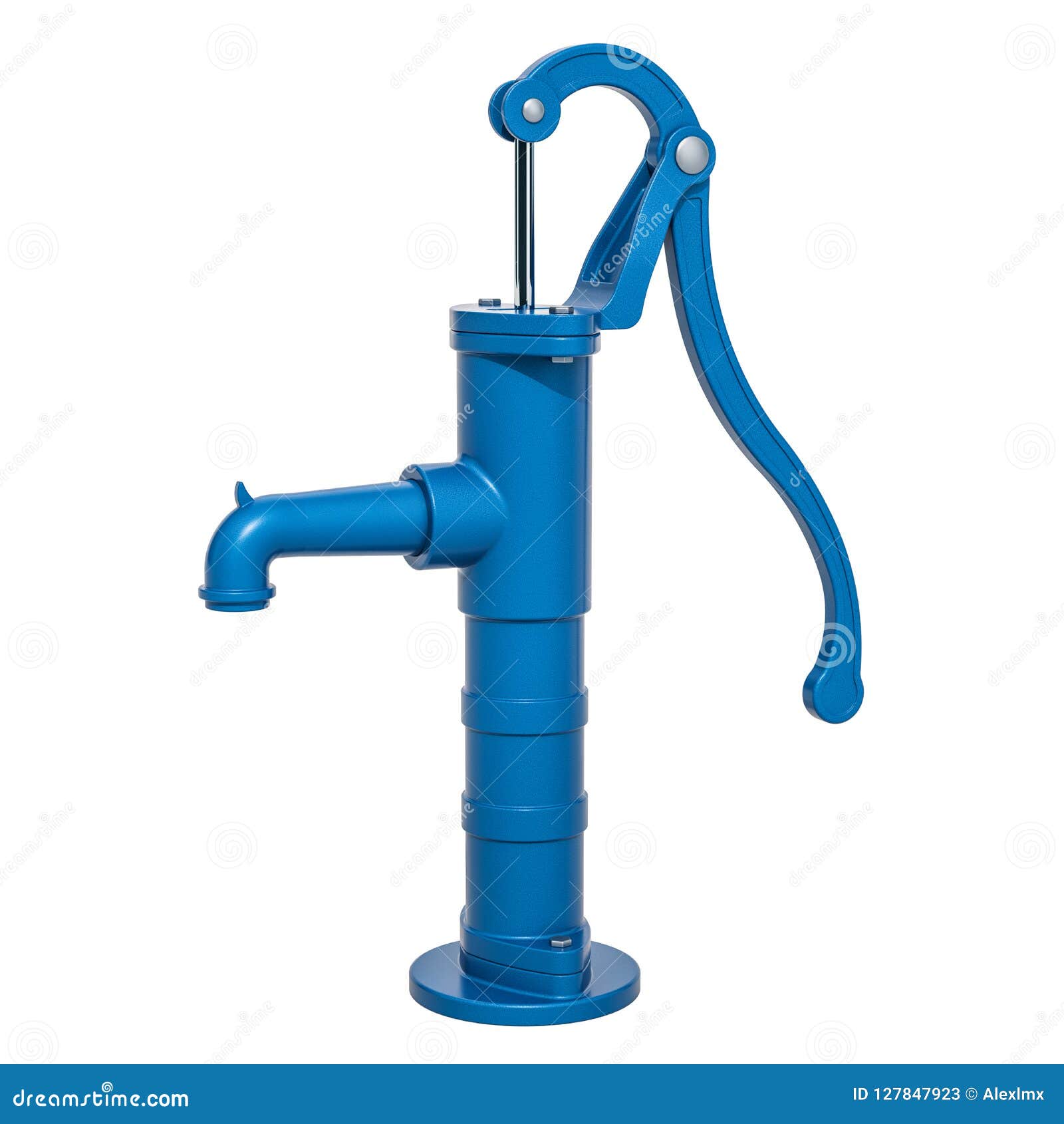 Hand Water Pump, 3D Rendering Stock Illustration - Illustration of pump,  tool: 127847923