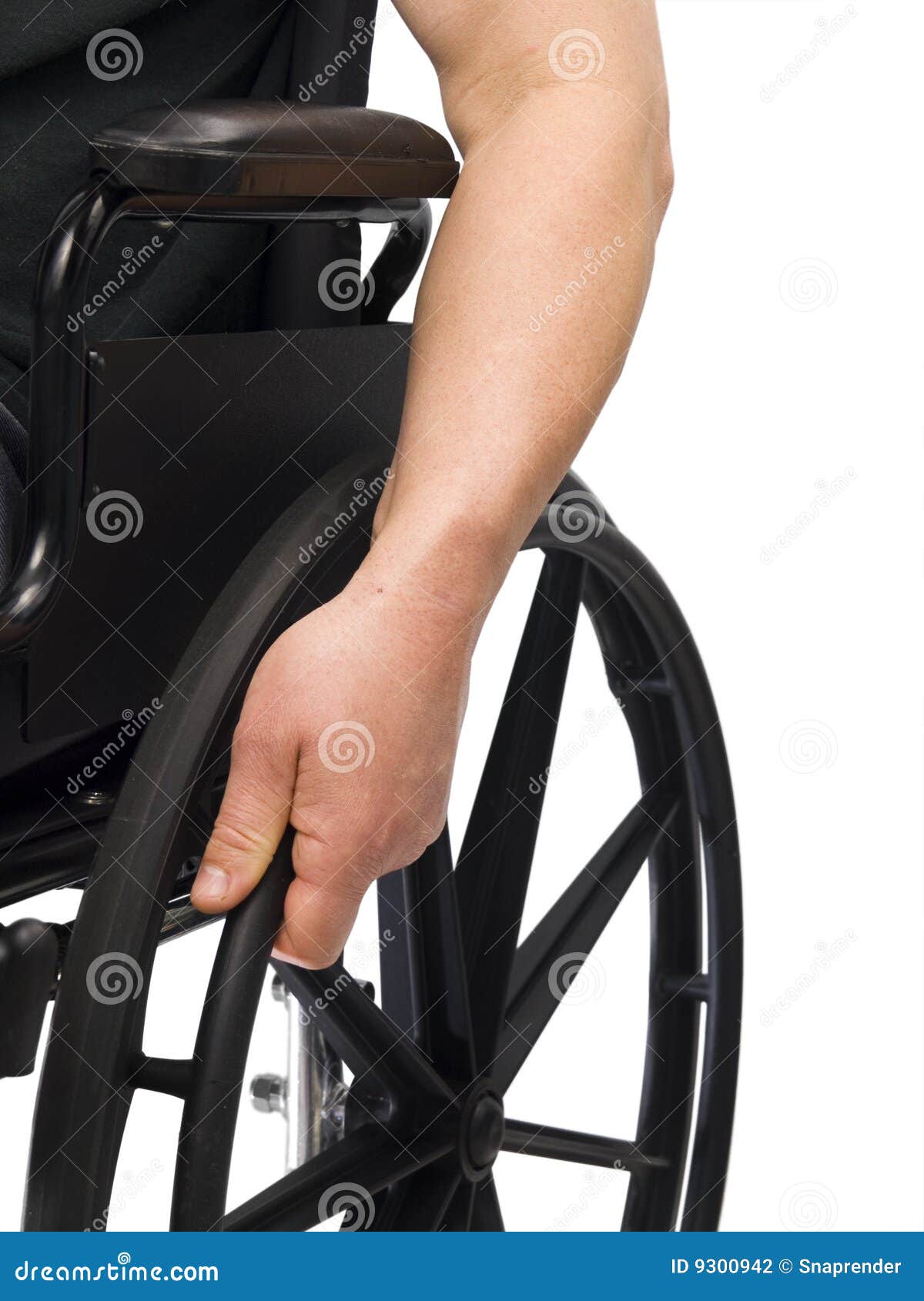 Hand on wheel chair stock photo. Image of chair, wheel 9300942