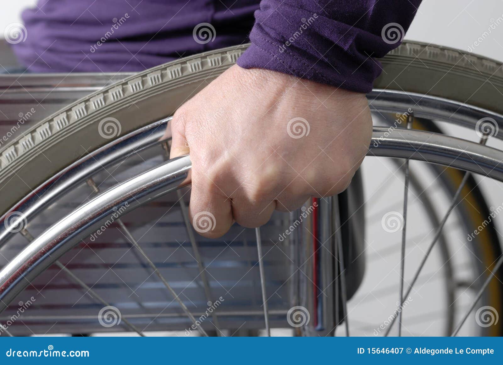 Hand on Wheel of Wheelchair Closeup Stock Image Image of wheel