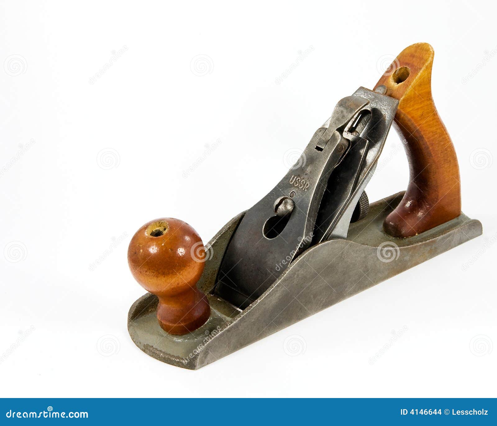 Hand Wood Planer On White Background With Clipping Stock ...