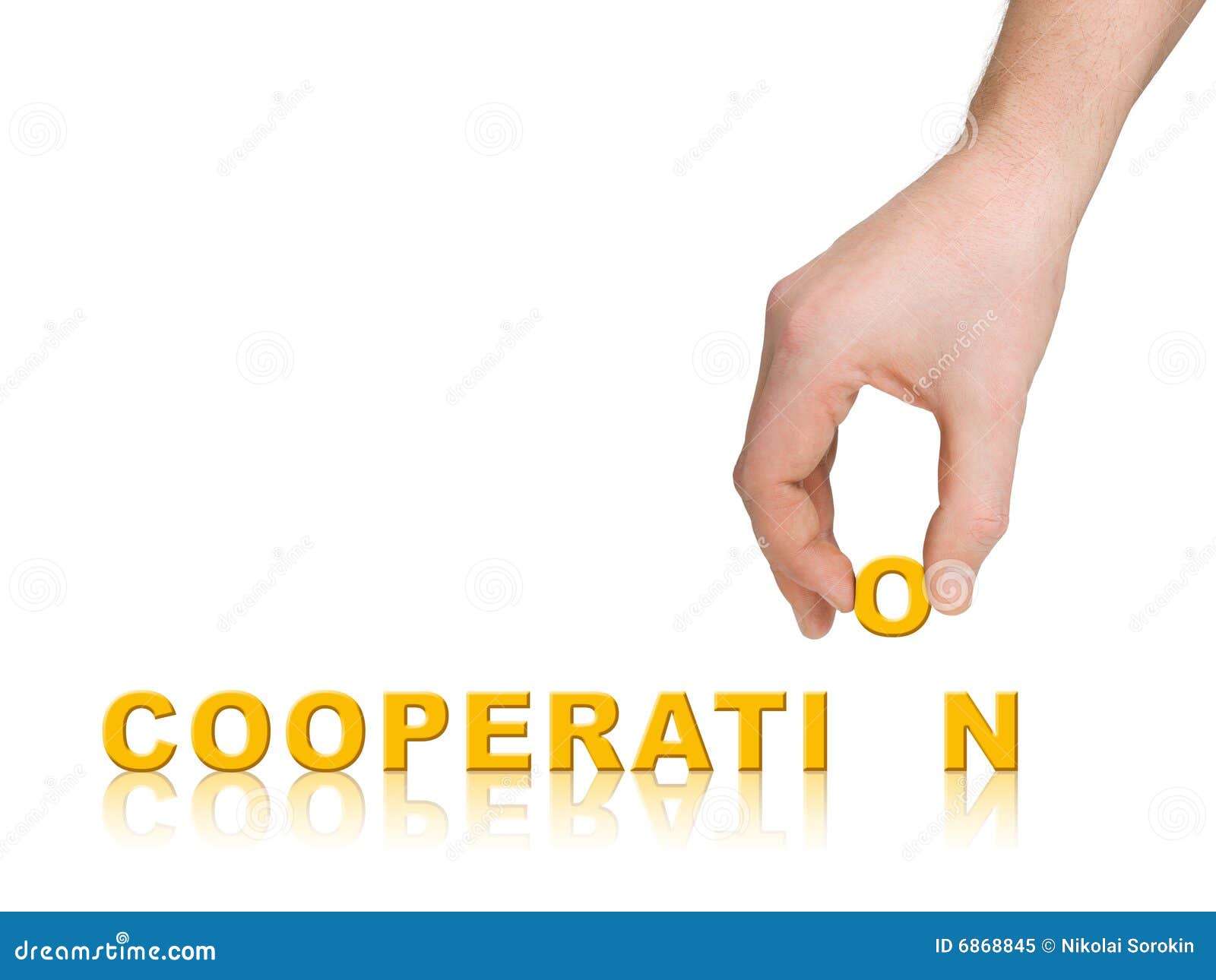 hand and word cooperation