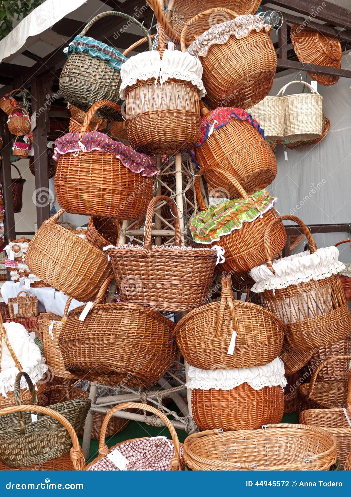 Handwoven baskets stock photo. Image of weave, sell 44945572