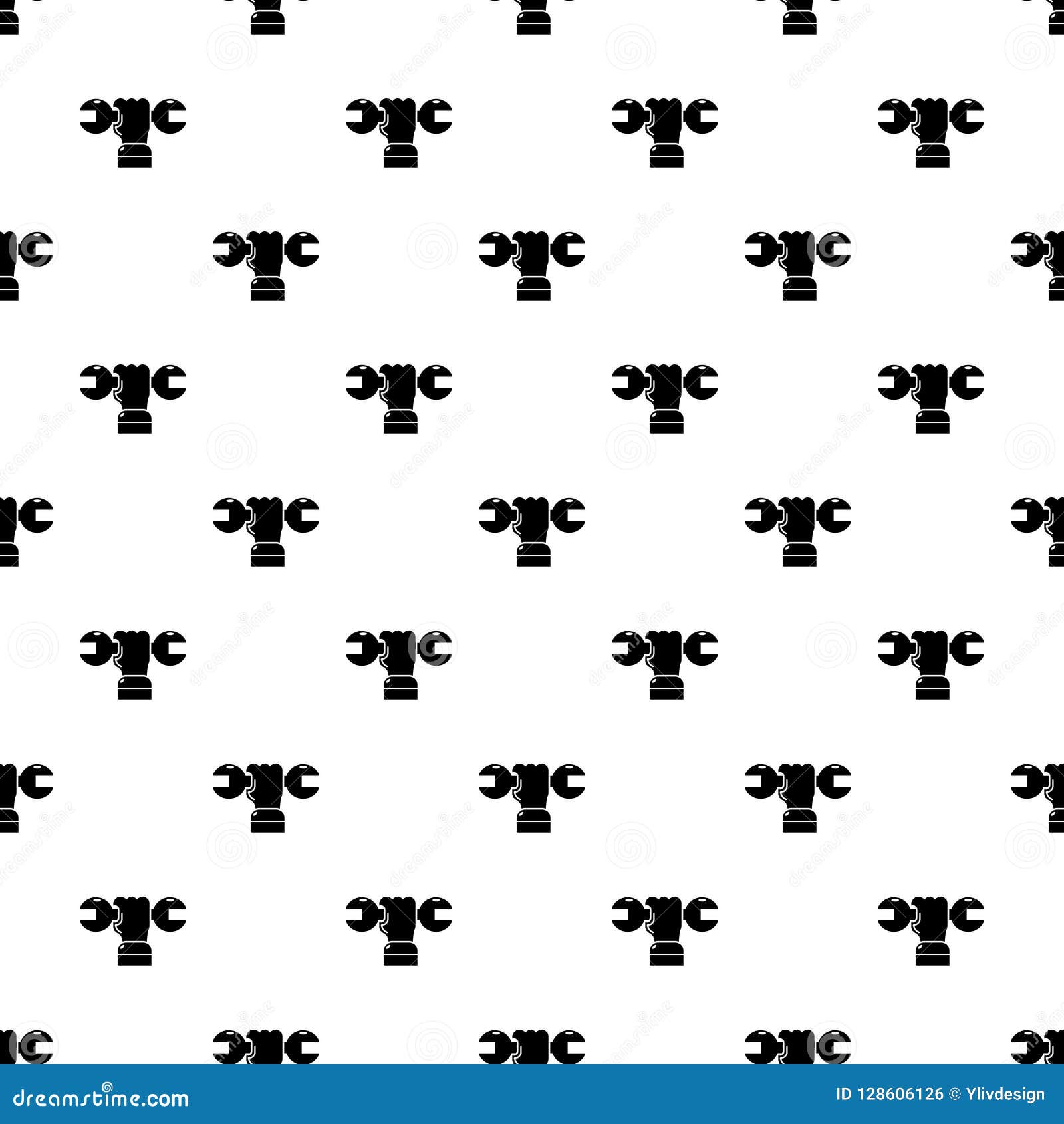 hand wrench pattern seamless