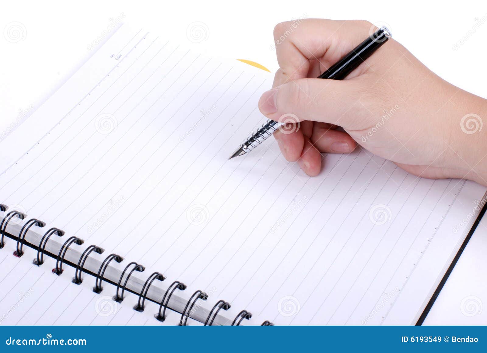 Hand write on a note book stock image. Image of sheet - 12