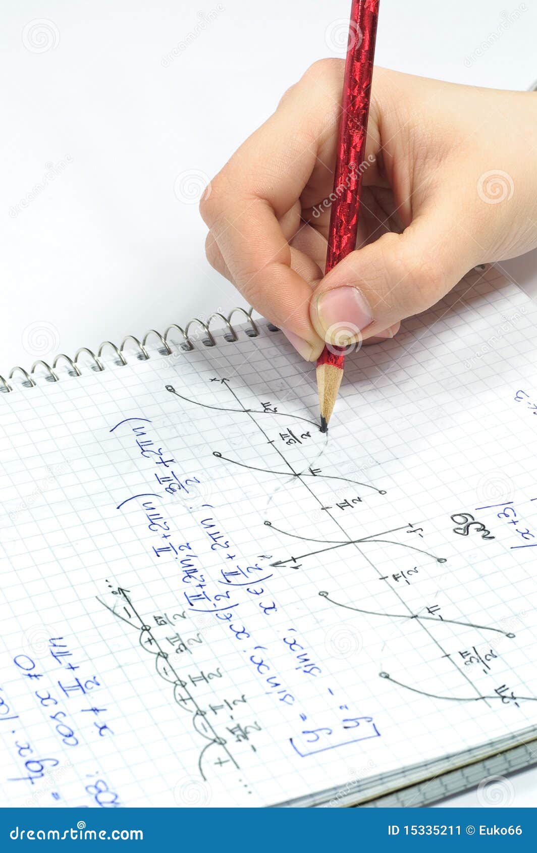 hand writing algebra equations