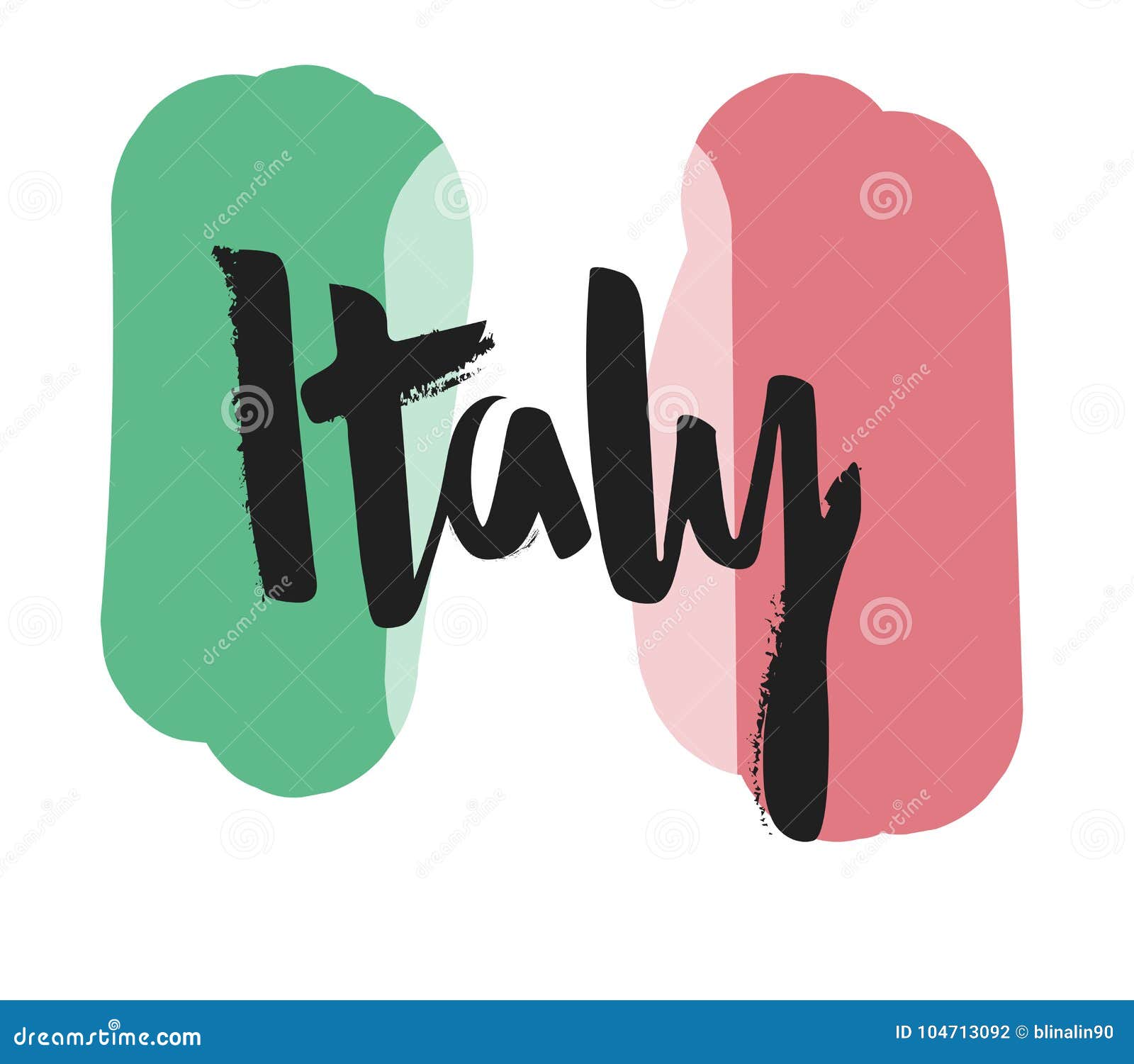 Hand writing `Italy` stock illustration. Illustration of country ...