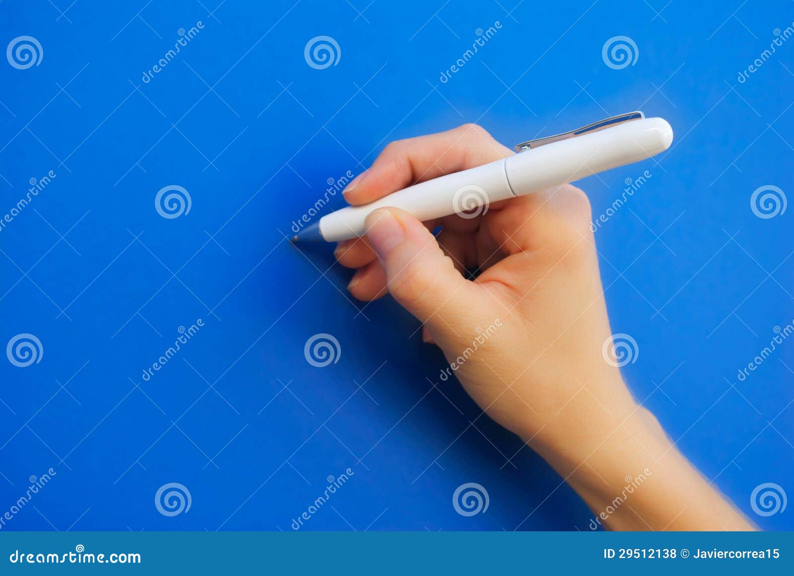 Hand writing with a pen stock photo. Image of writing - 29512138