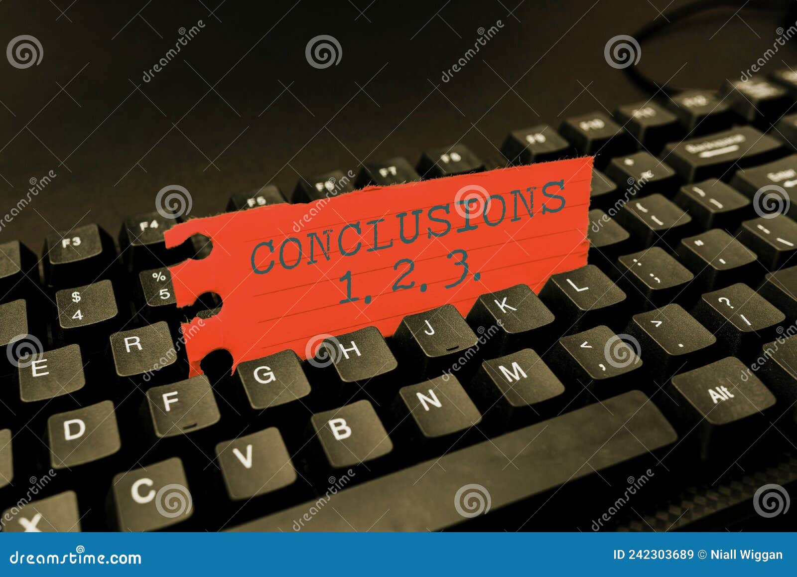 sign displaying conclusions 1. 2. 3.. concept meaning lists of suppositions numbers of presumptions typing program code