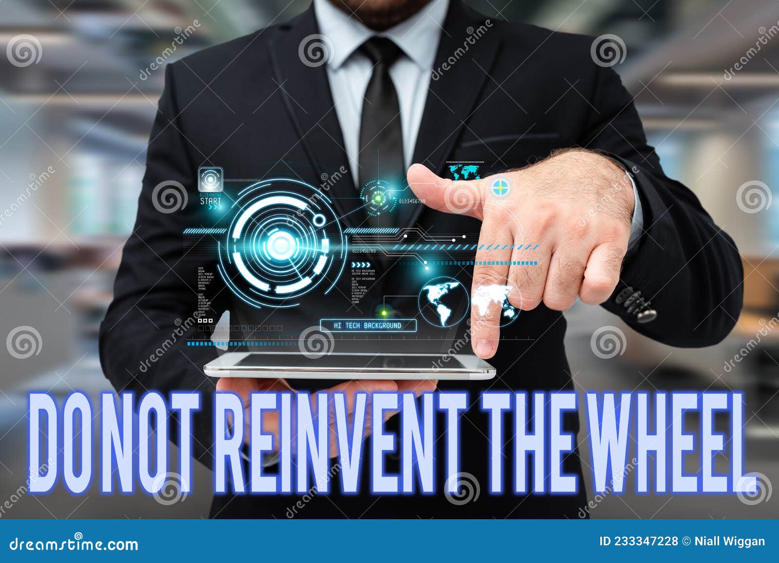 Handwriting Text Do Not Reinvent the Wheel. Business Concept Stop