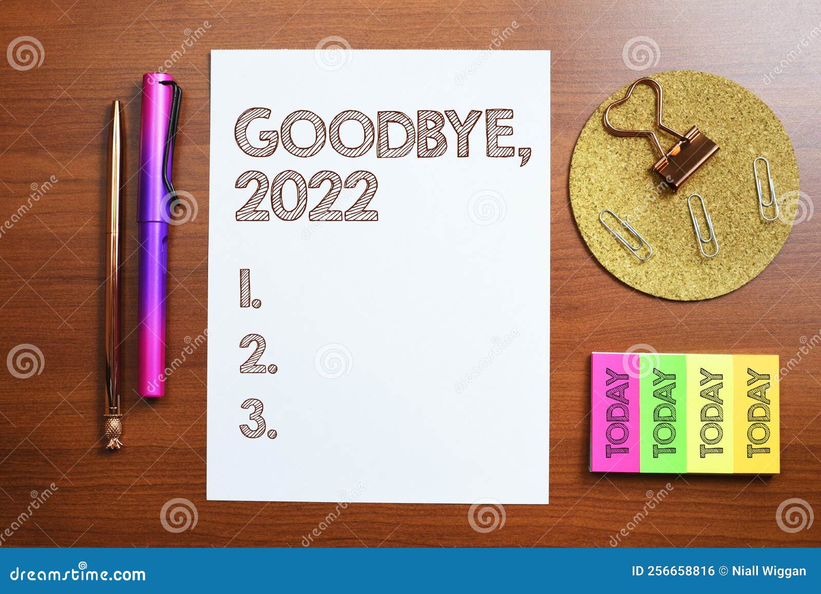 hand writing sign goodbye 2022. business showcase new year eve milestone last month celebration transition