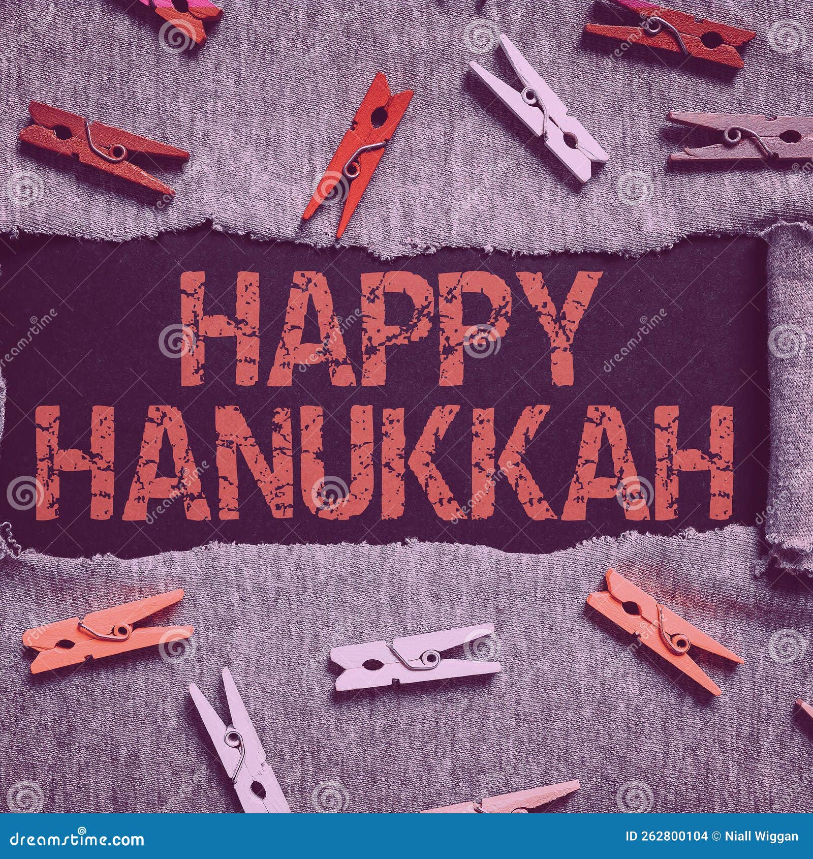 text caption presenting happy hanukkah. internet concept jewish festival celebrated from the 25th of kislev to the 2nd