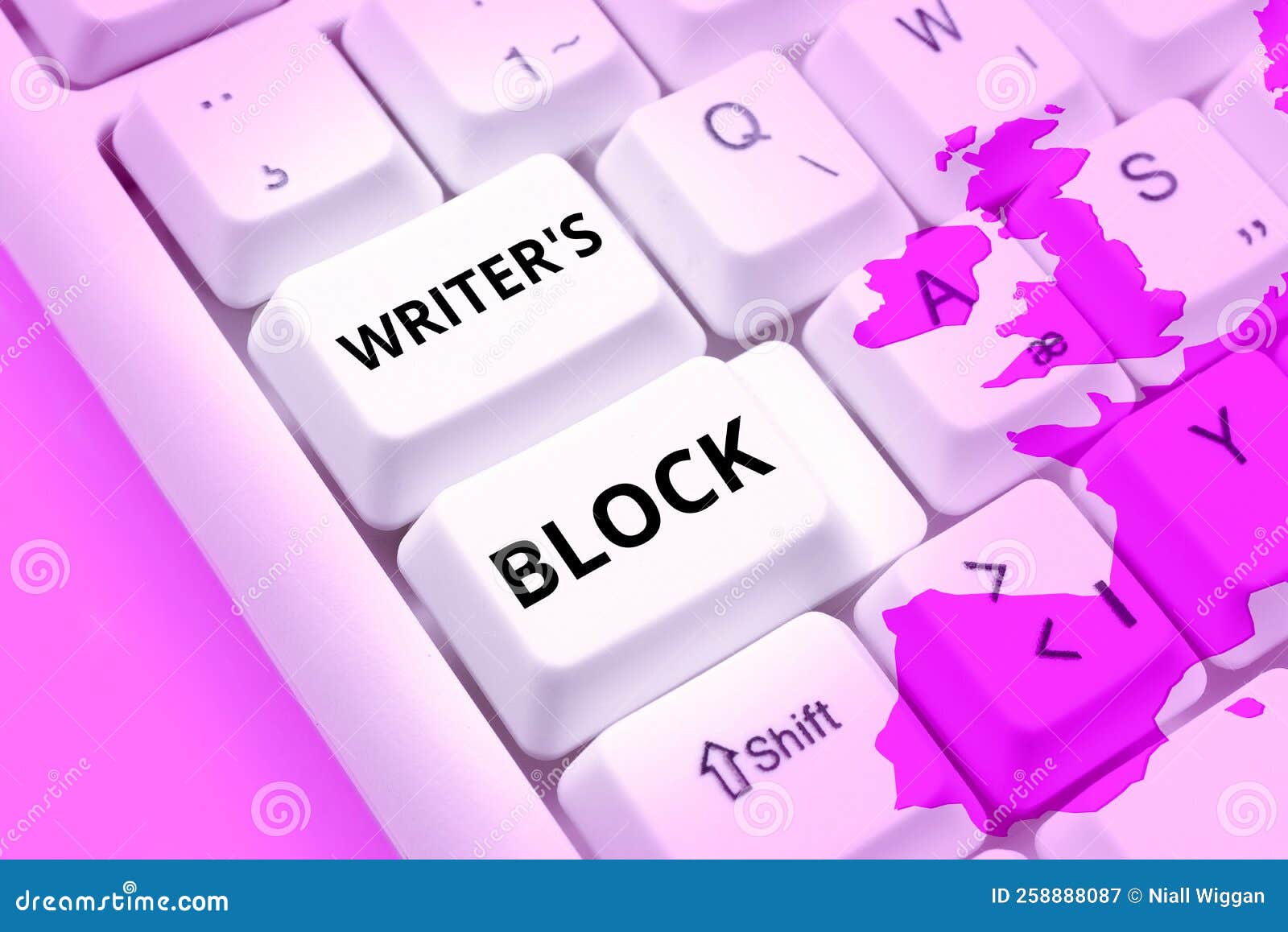 inspiration showing sign writer's block. concept meaning condition of being unable to think of what to write