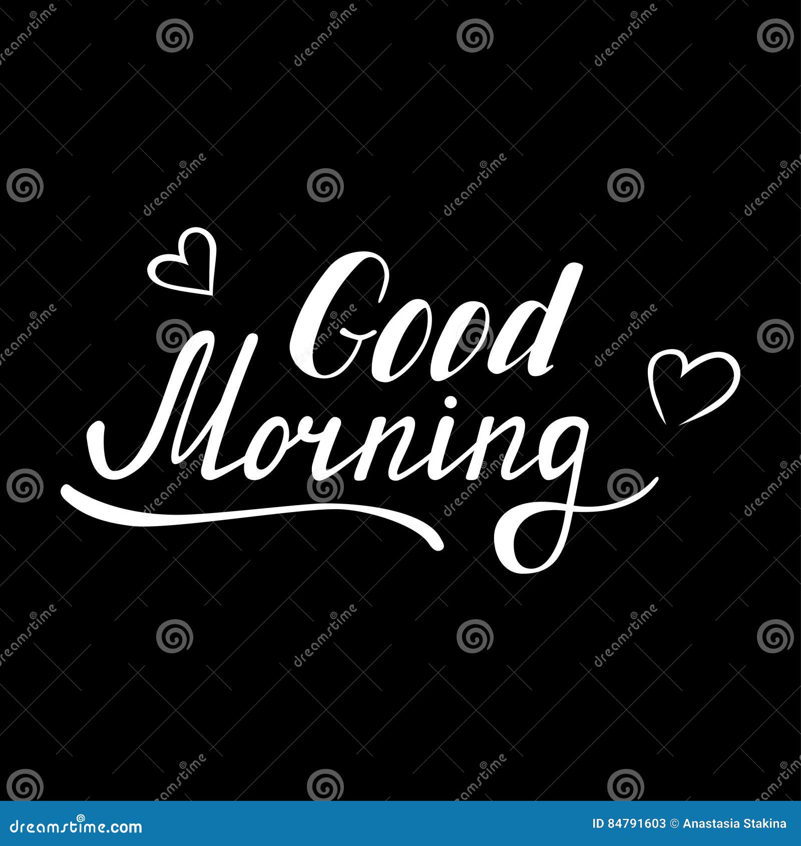 Hand Written Lettering Good Morning Stock Vector - Illustration of font ...