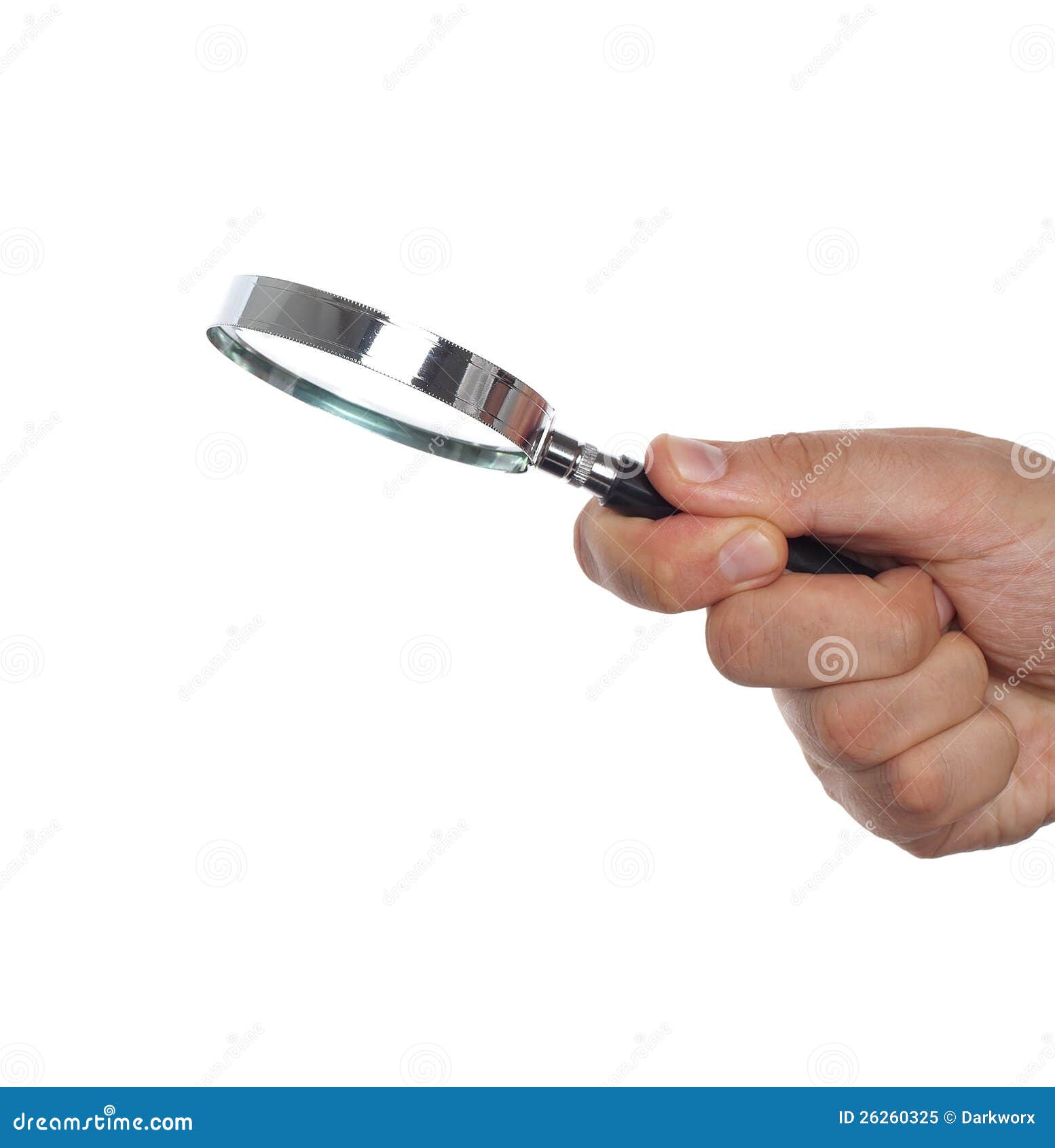 Hand Zooming with Magnifying Glass Stock Image Image of looking