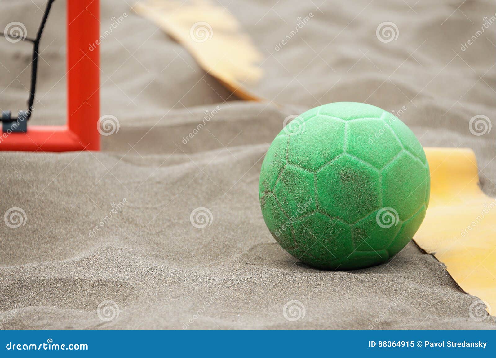 Handball ball on the beach stock image. Image of physical 88064915