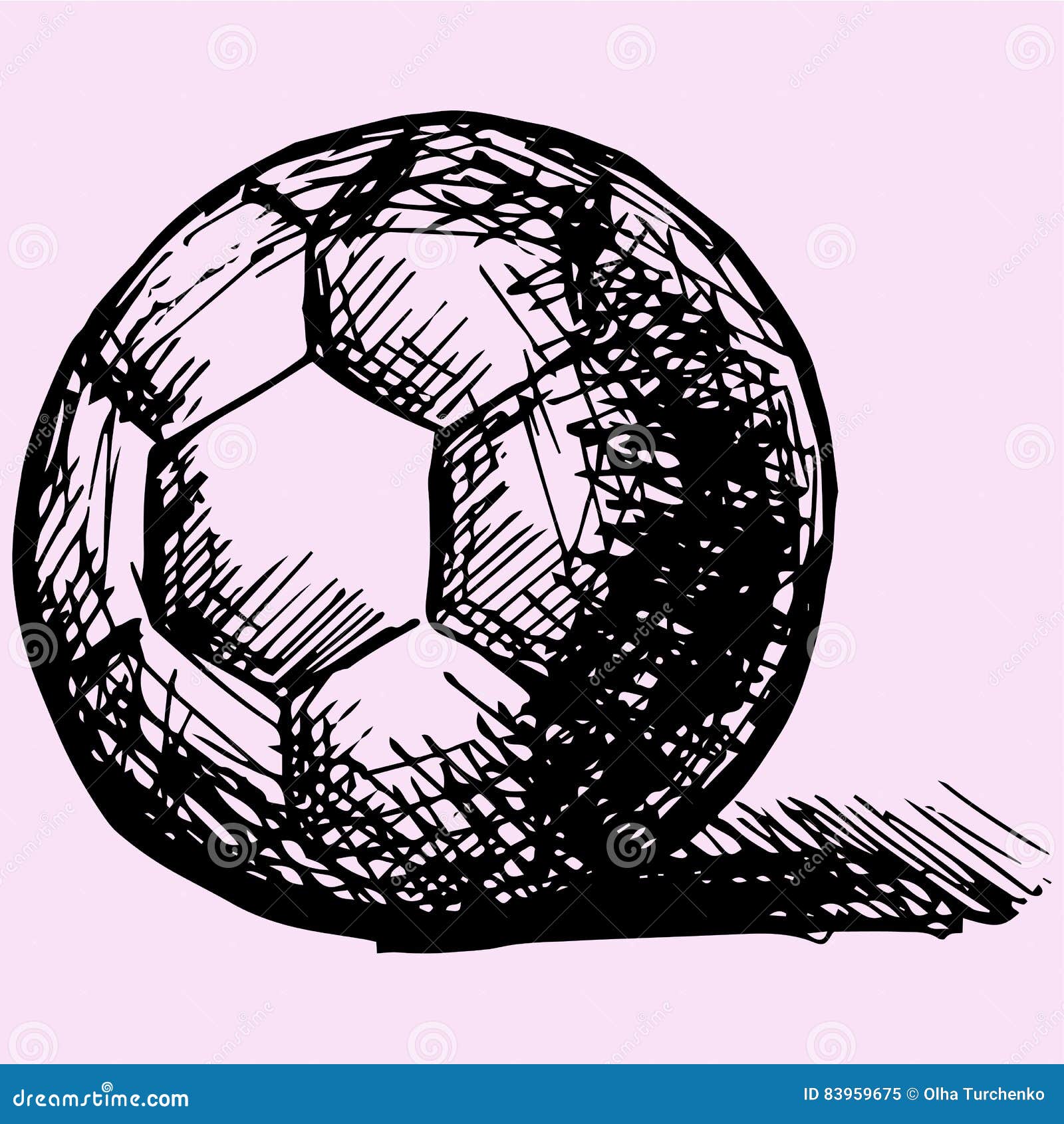 Handball ball stock vector. Illustration of game, match 83959675