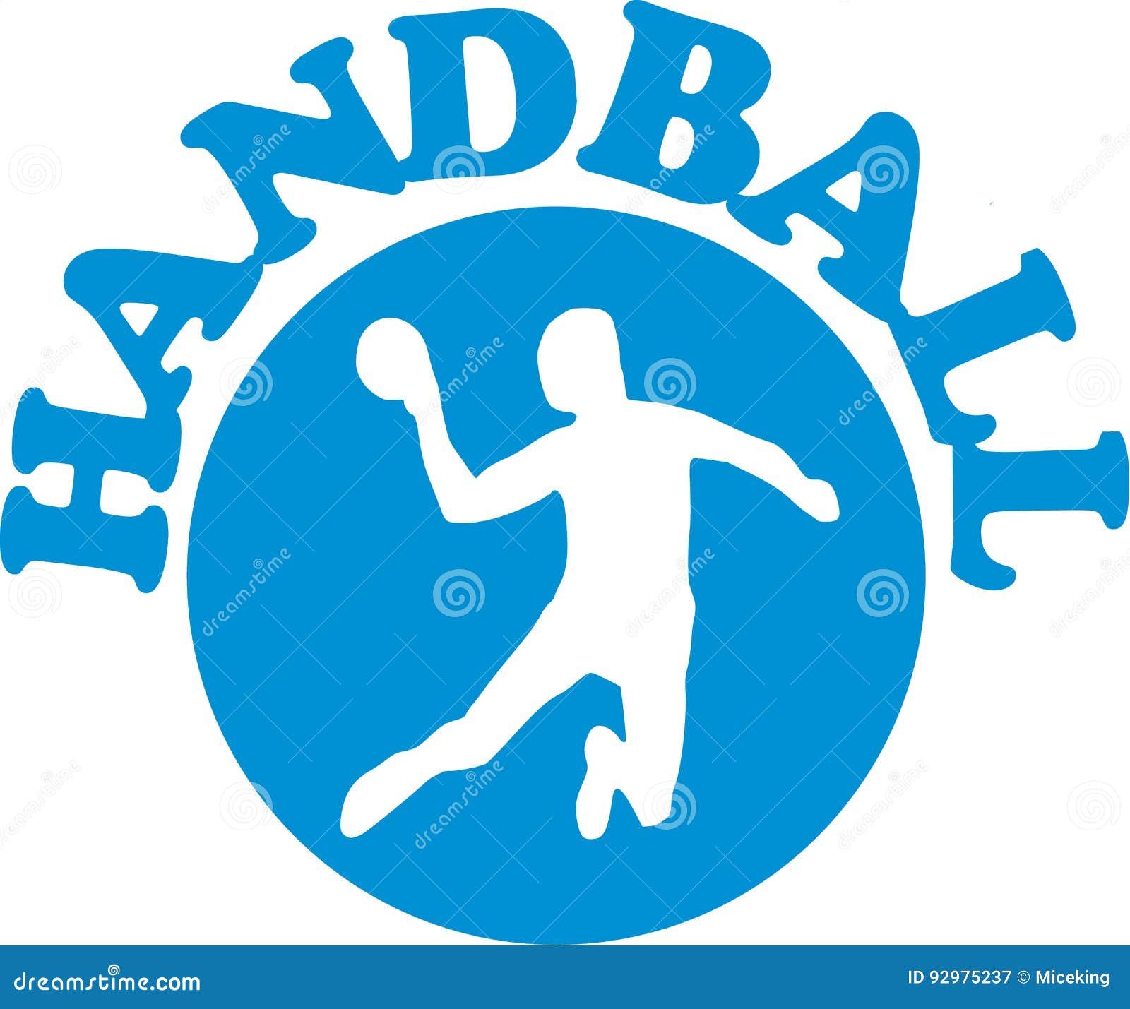 Handball emblem stock vector. Illustration of pictogram 92975237