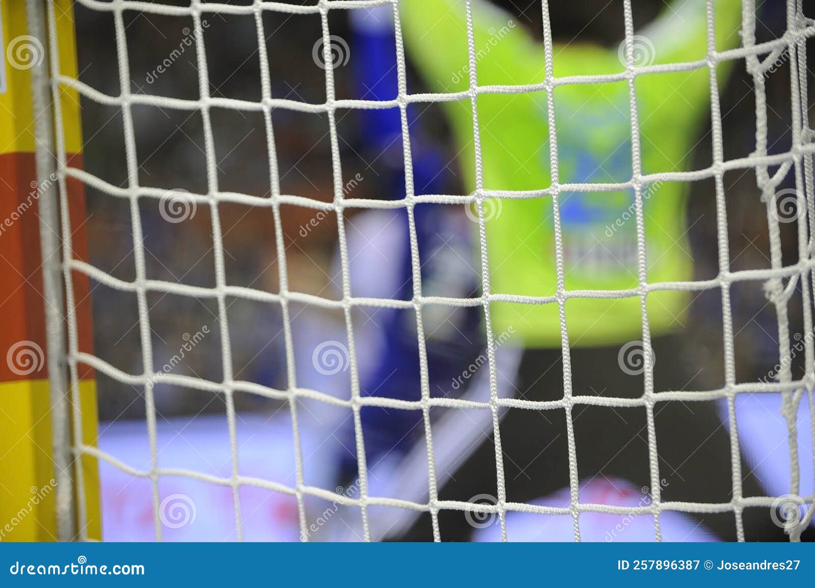 Handball Goalkeeper Ready To Stop the Ball Stock Image Image of