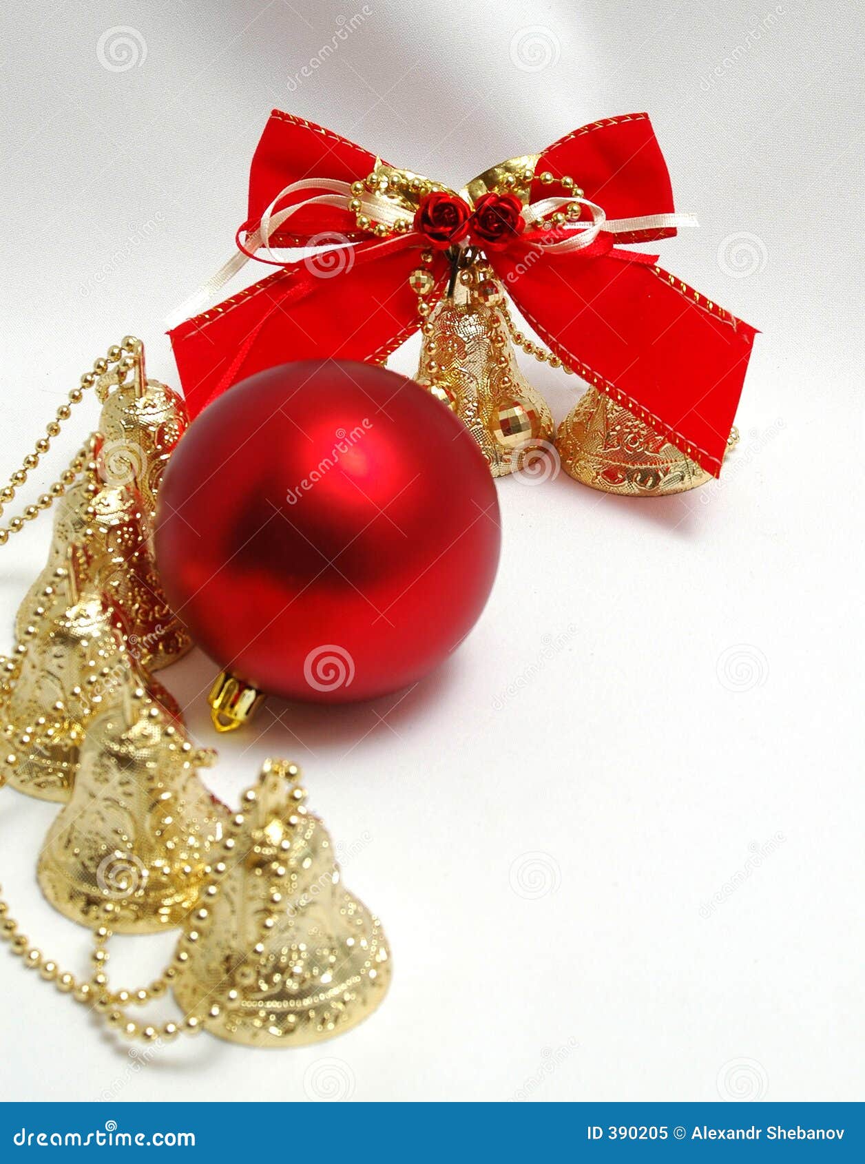 Handbells a Red Sphere and a Bow Stock Image Image of handbell, house