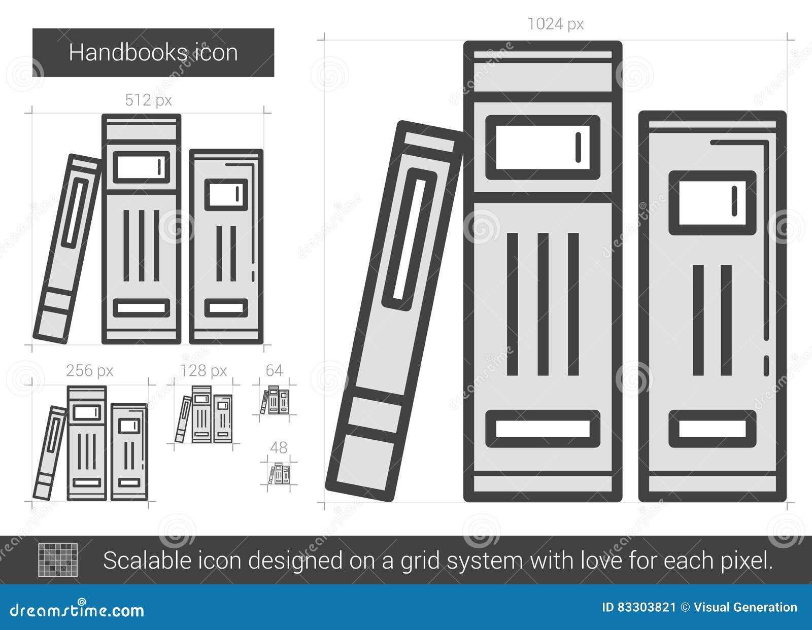 handbooks line icon.