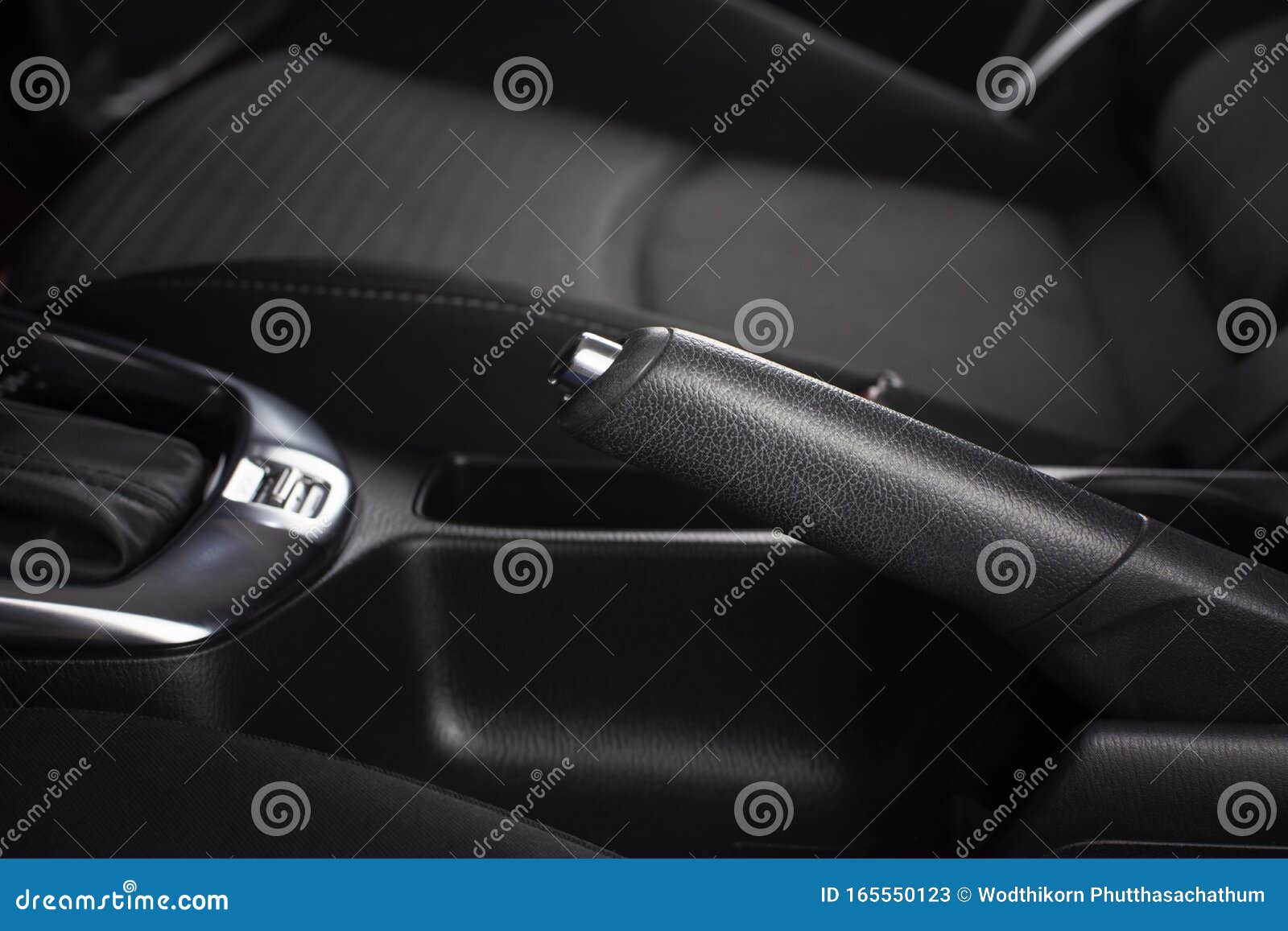 Handbrake Levers for Pullup Locking. Stock Image Image of control