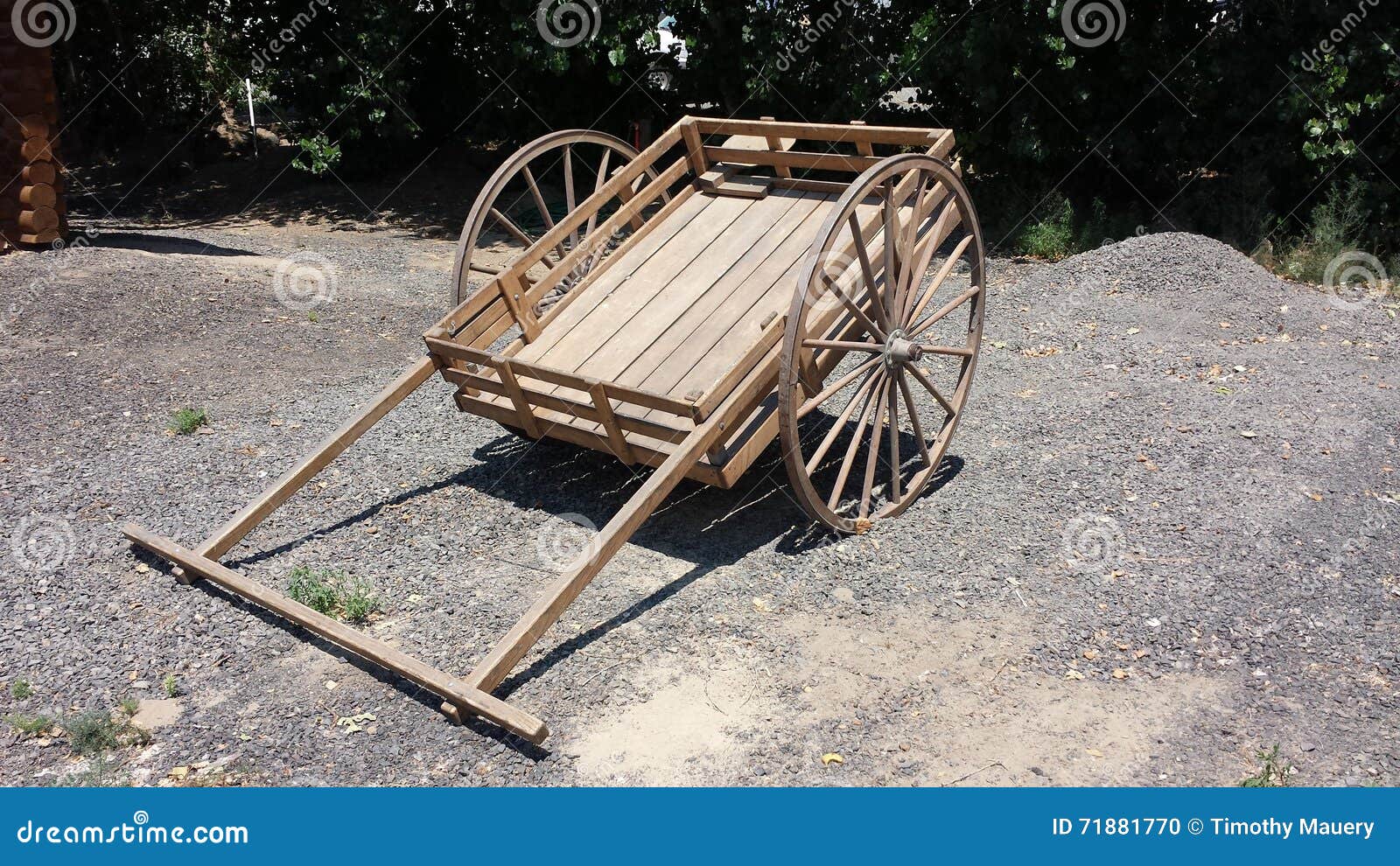 Handcart stock photo. Image of pioneer, empty, west, handcart 71881770