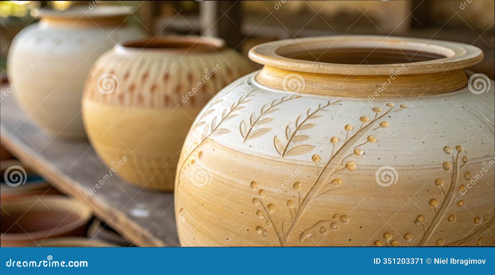 handcrafted pottery texture