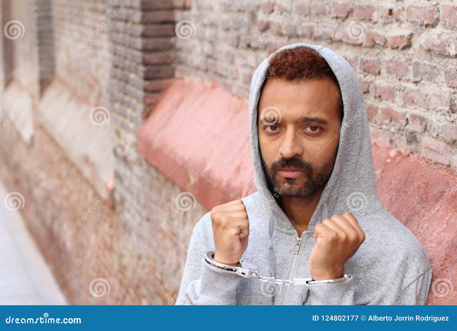 Handcuffed Ethnic Man Close Up Stock Image Image of crying, arabic
