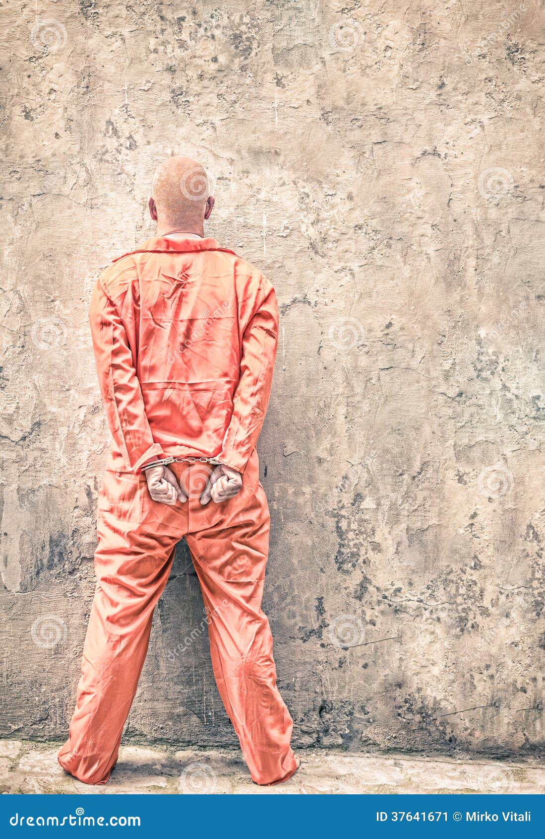 Handcuffed Prisoner in Jail Waiting for Death Penalty Stock Image ...