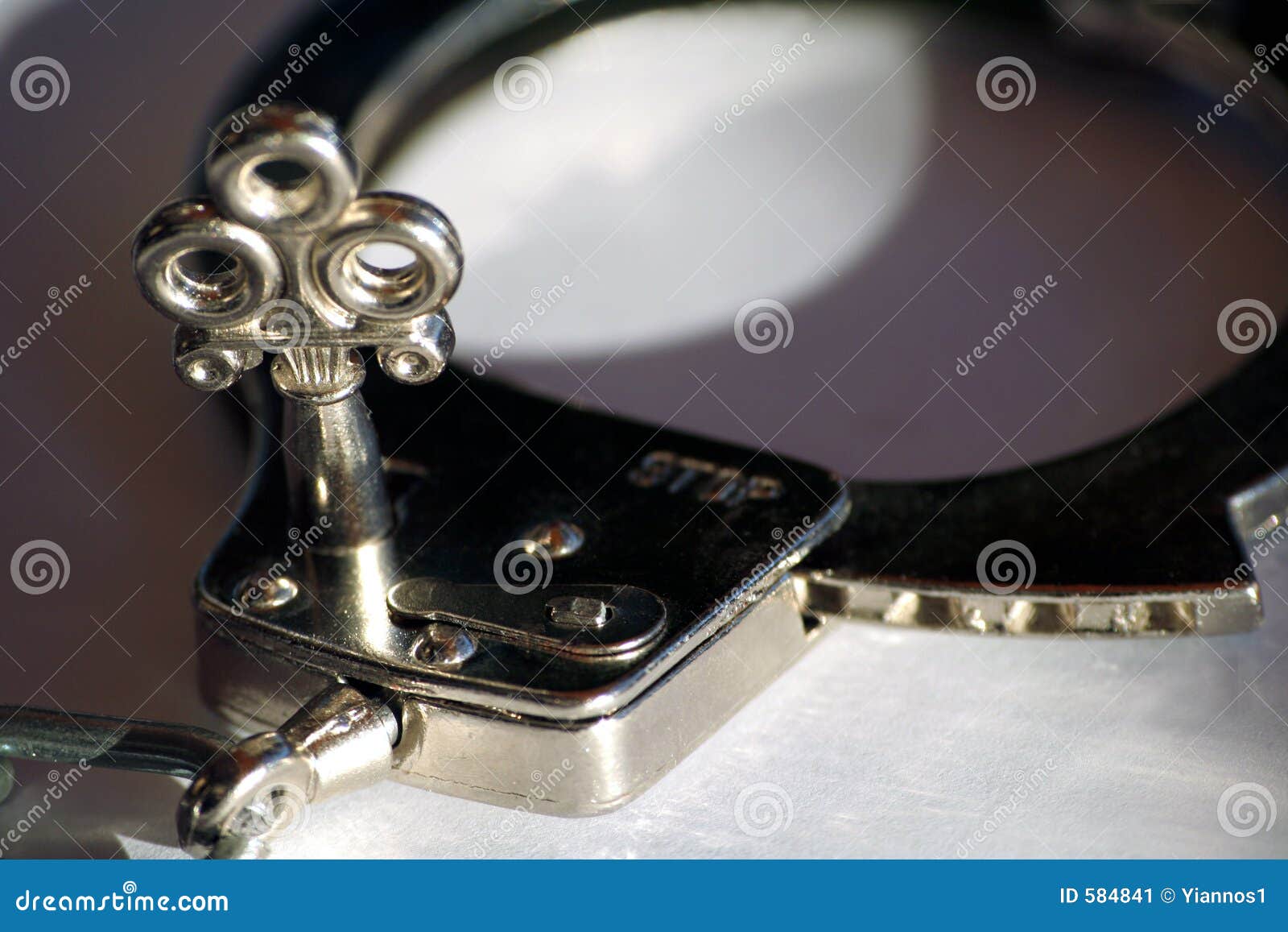 Handcuffs stock image. Image of legal, crime, handcuffs 584841