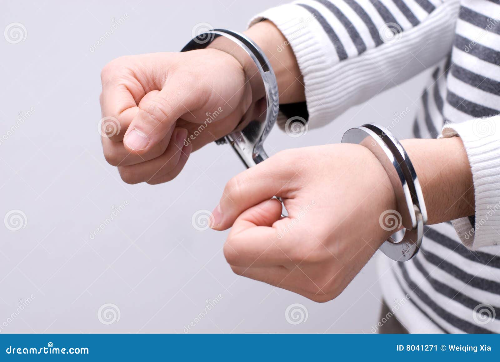 Handcuffs stock image. Image of pain, metal, fist, criminal 8041271