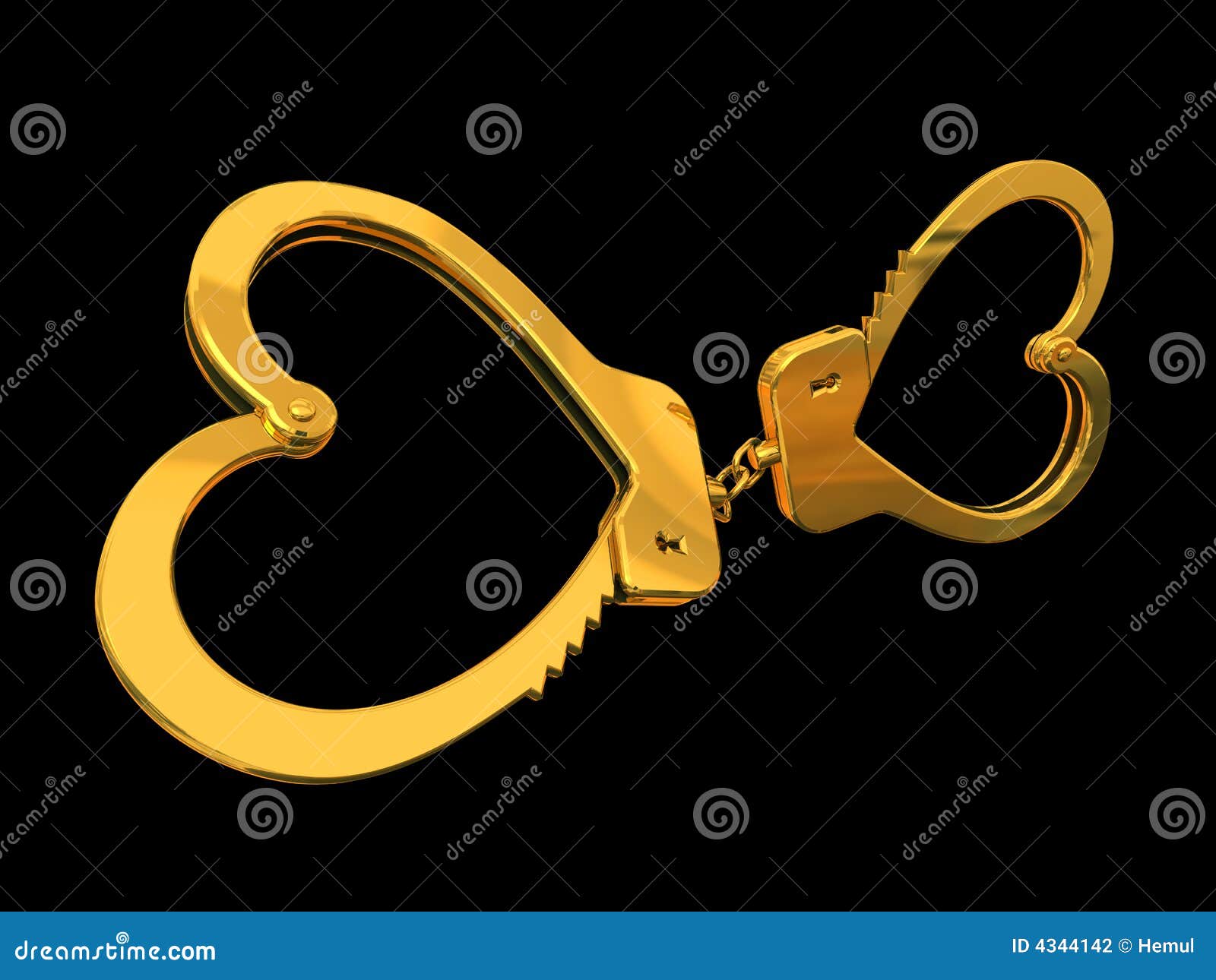 Handcuffsheart stock illustration. Illustration of bind 4344142