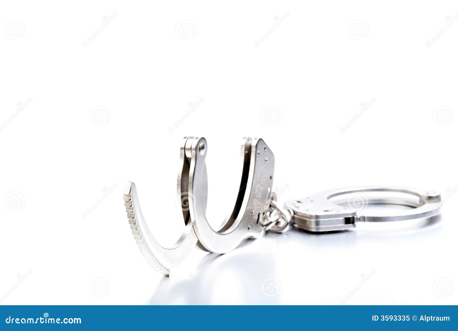 Handcuffs highkey stock image. Image of restraint, handcuffs 3593335