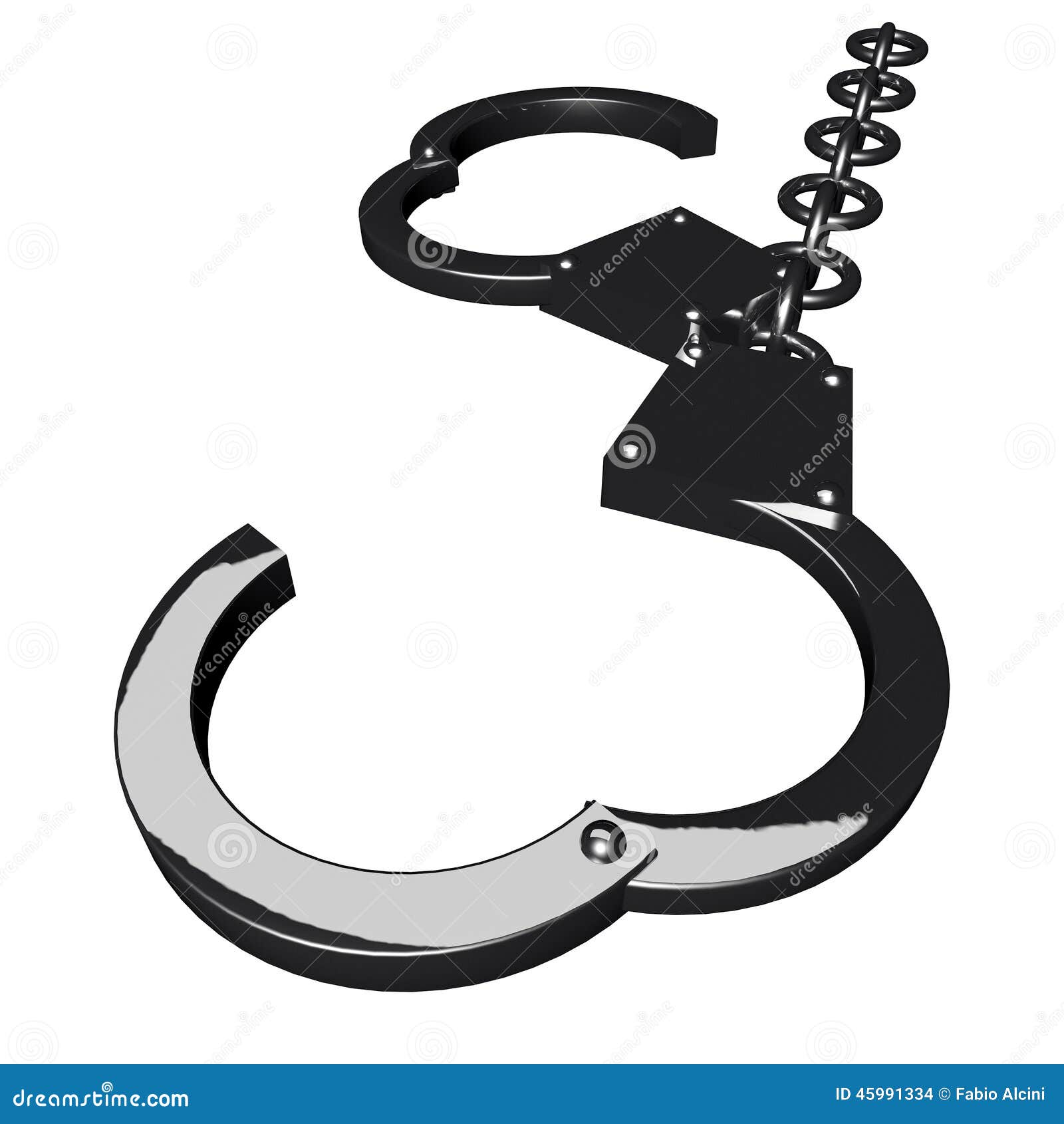Handcuffs stock illustration. Illustration of handcuff 45991334