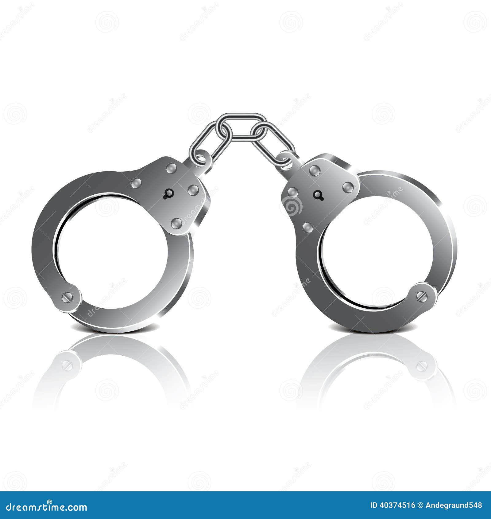 Handcuffs Vector Illustration Stock Vector Illustration of security, guilt 40374516