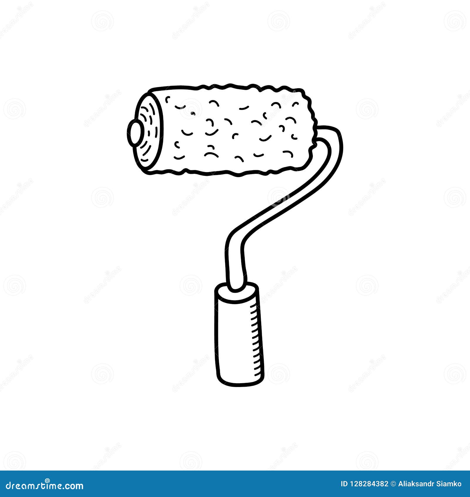 Paint roller icon cartoon Paint roller icon in cartoon style isolated  vector illustration  CanStock