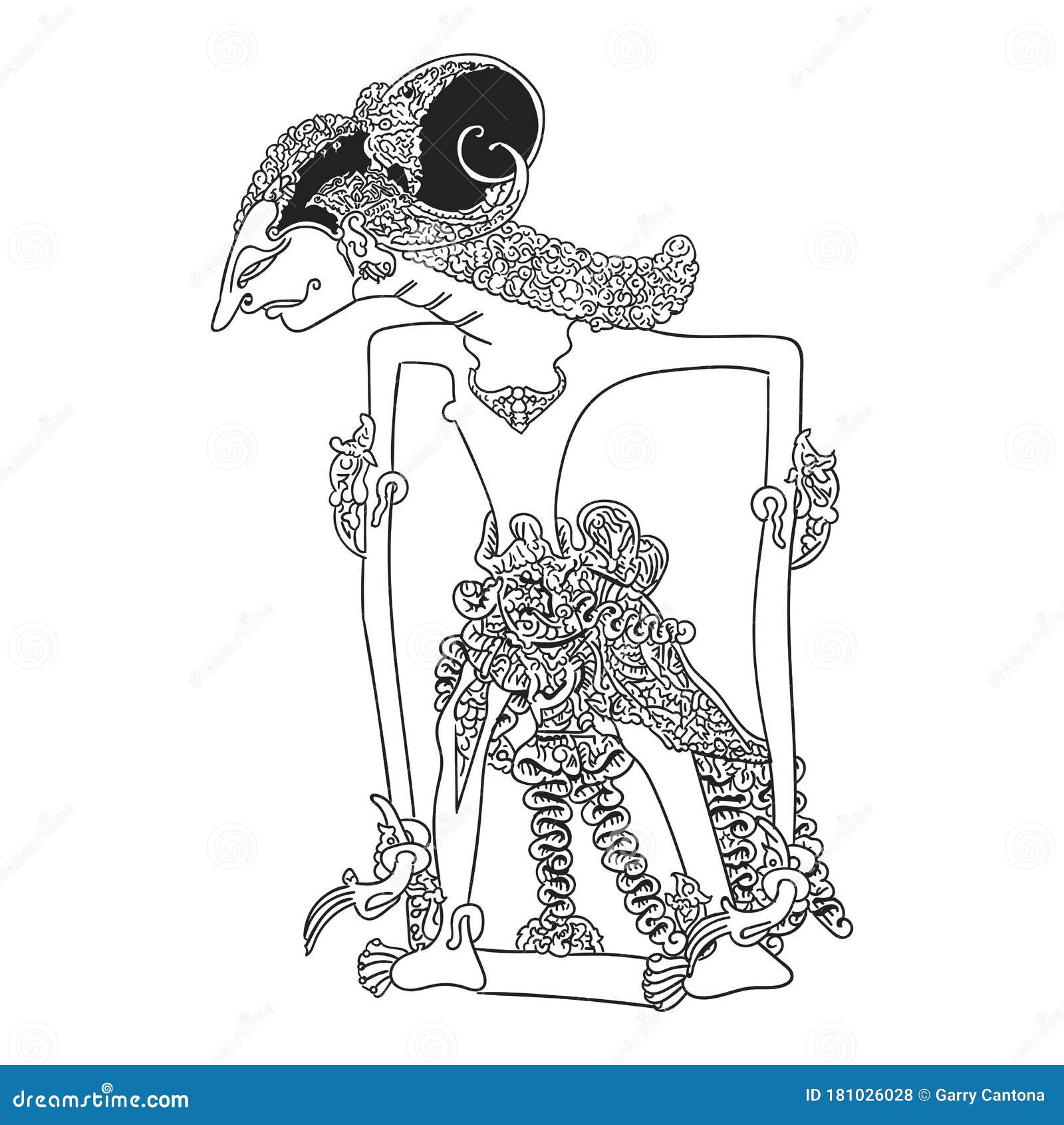  Wayang  Kulit  Indonesian Puppet Stock Vector Illustration 