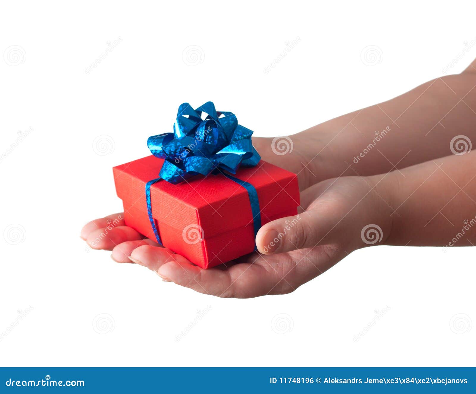 Bijdrager Blokkeren De lucht Handen die een gift geven stock foto. Image of kerstmis - 11748196