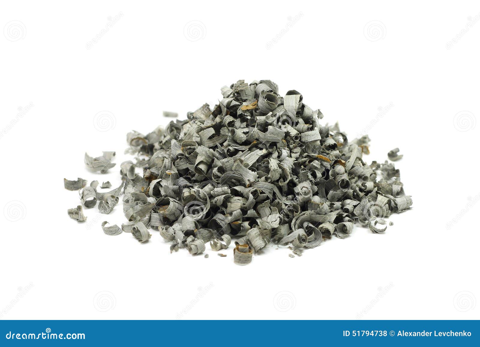 A Handful of Gray Oak Sawdust Stock Photo Image of white, processed 51794738