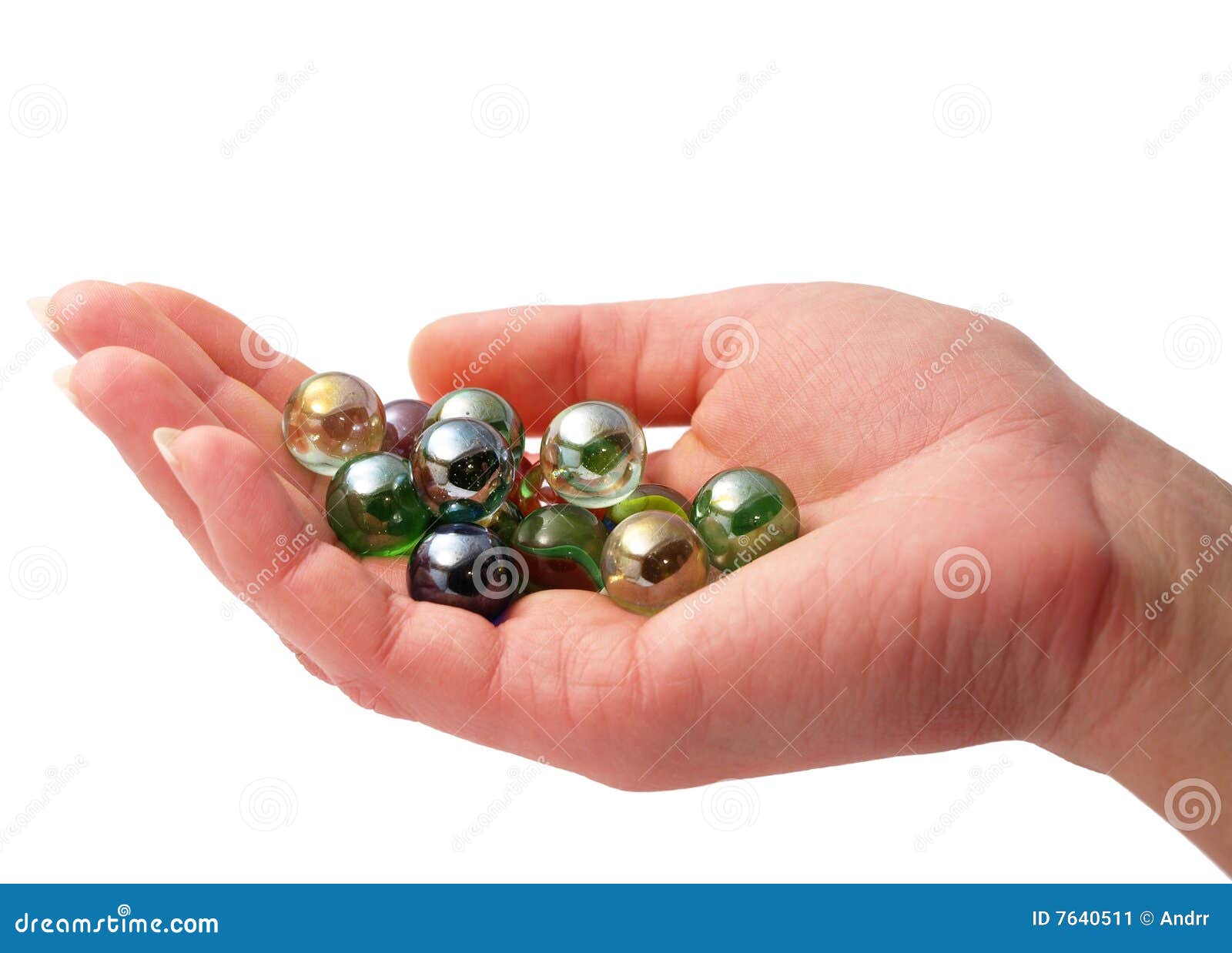 Handful of Red Marbles Stock Photo - Alamy