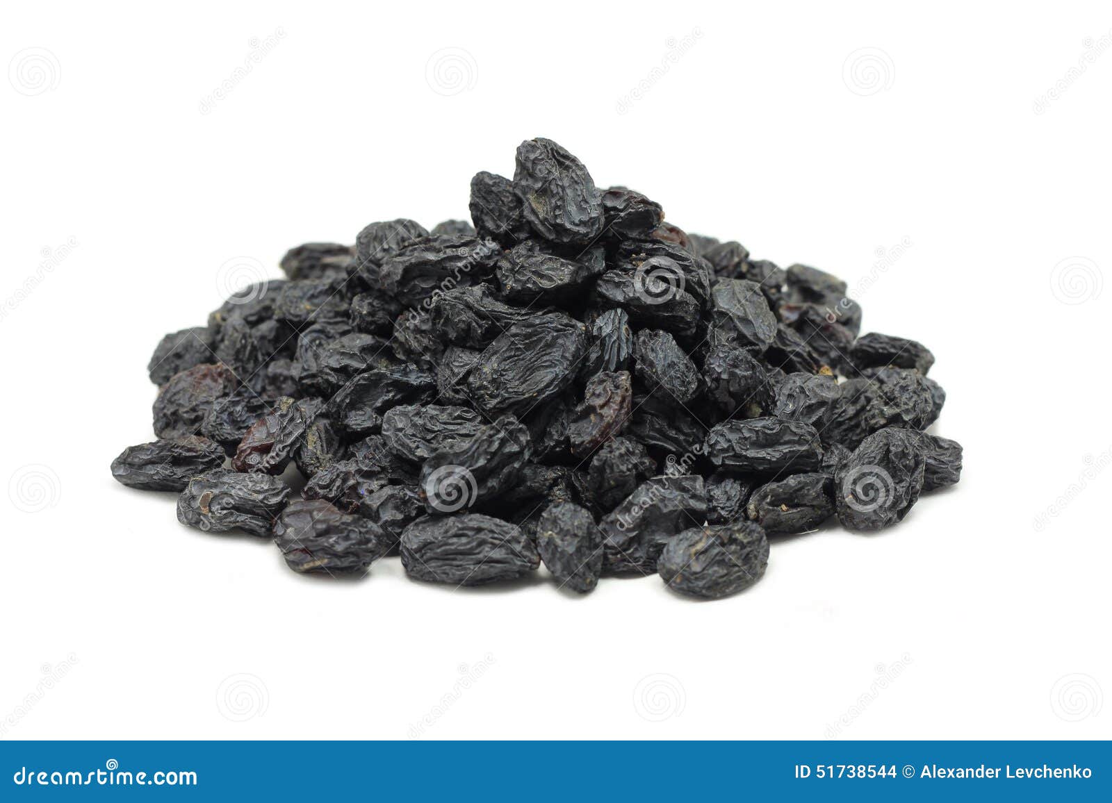 A Handful of Small Black Raisins Stock Photo - Image of dried, fruit ...